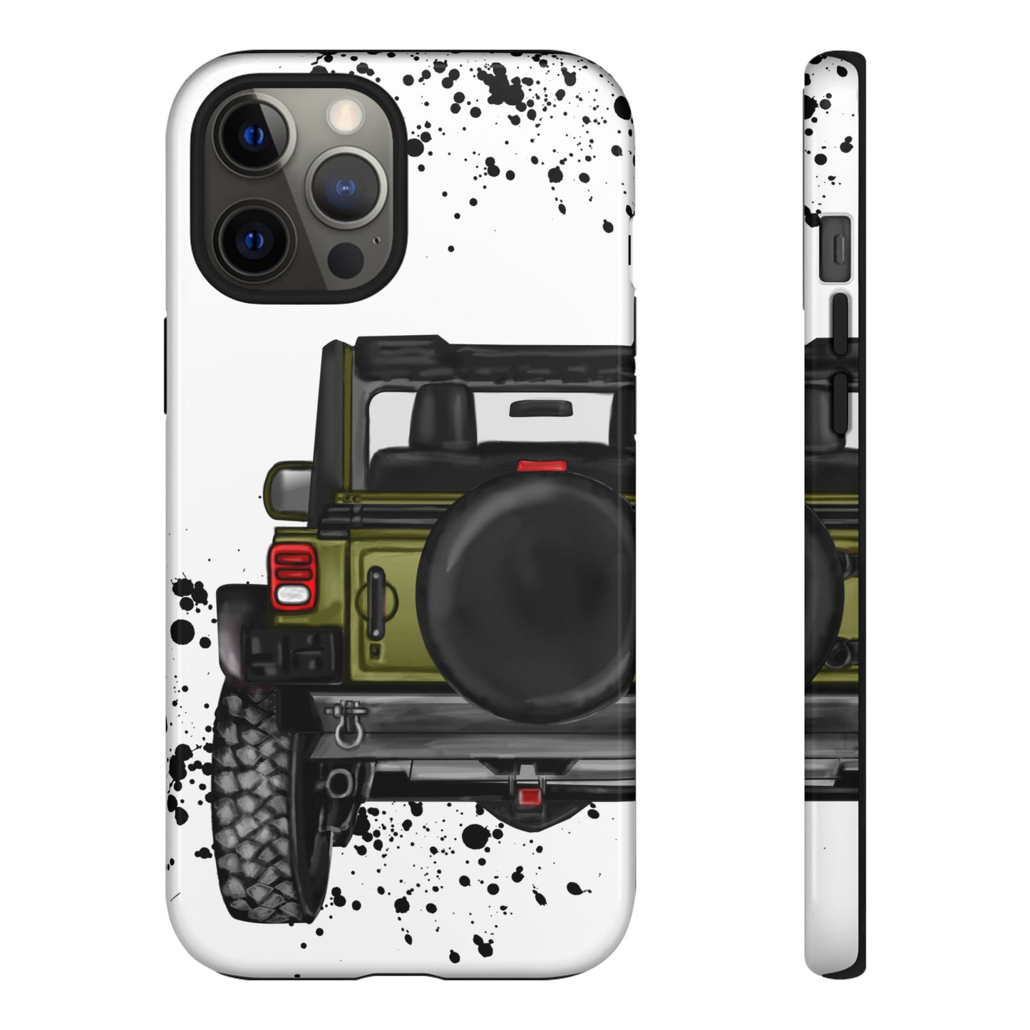 Off Road Life Army Green Protective Case for Iphone, Google and Samsung
