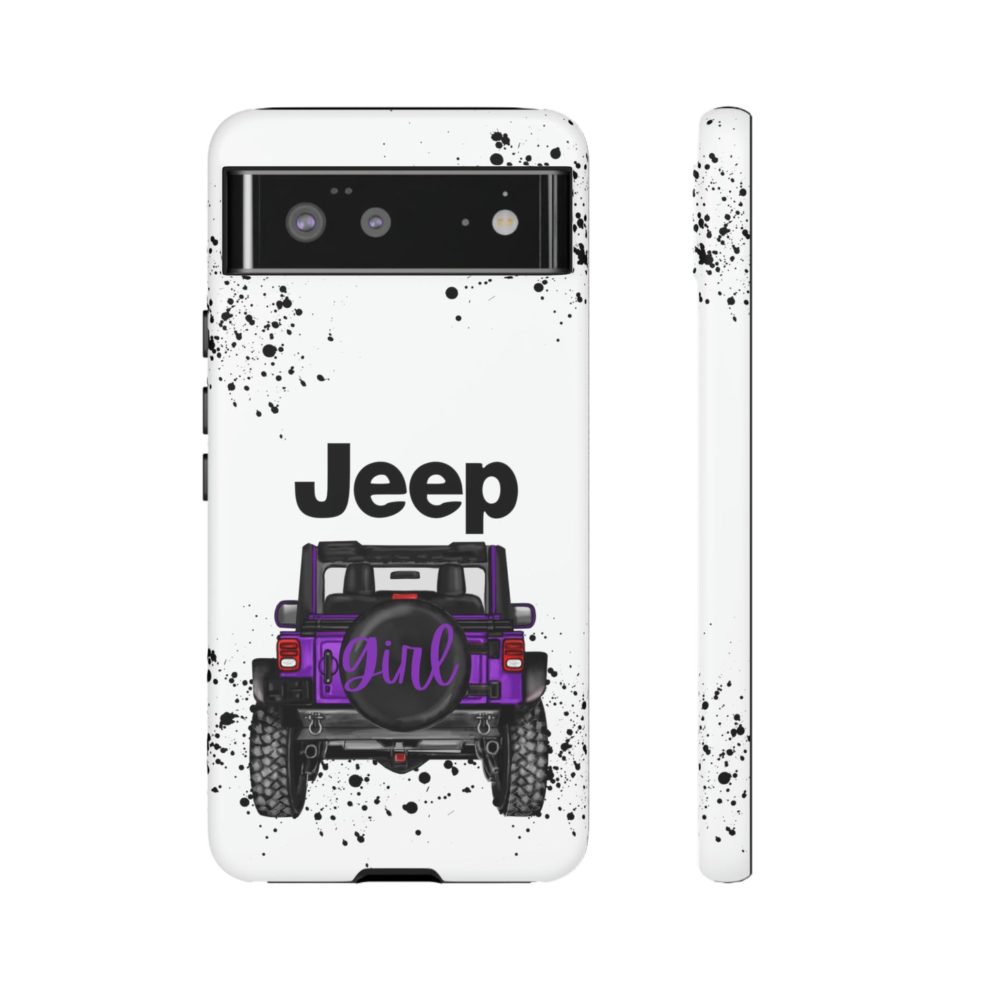 Off Road Girl Dark Purple Protective Case for Iphone, Google and Samsung Phones