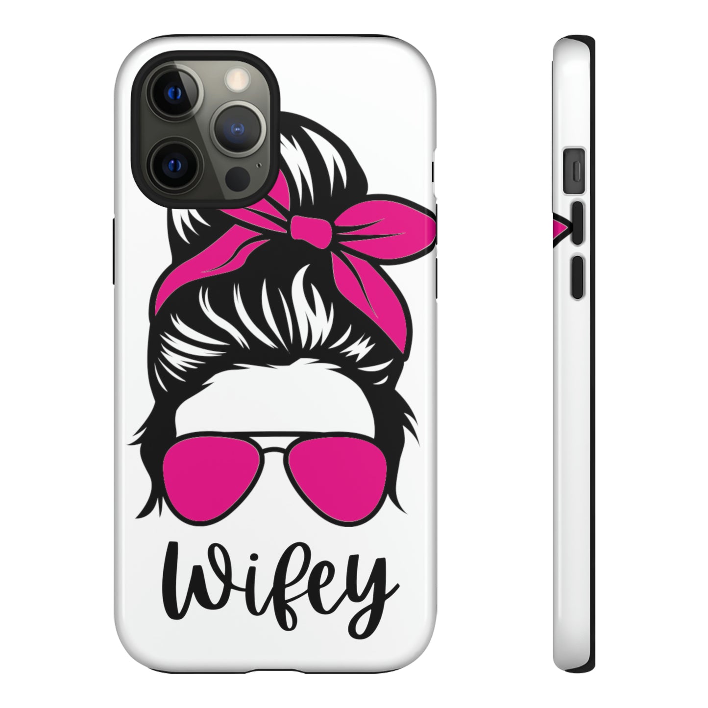 Pink Wifey Protective Case for IPhone, Samsung and Google