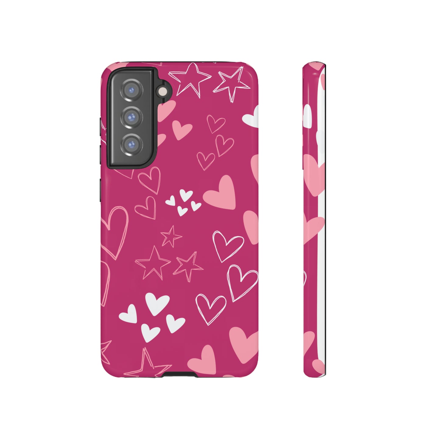 Heart and Stars Protective Case for Google, IPhone and Samsung phones