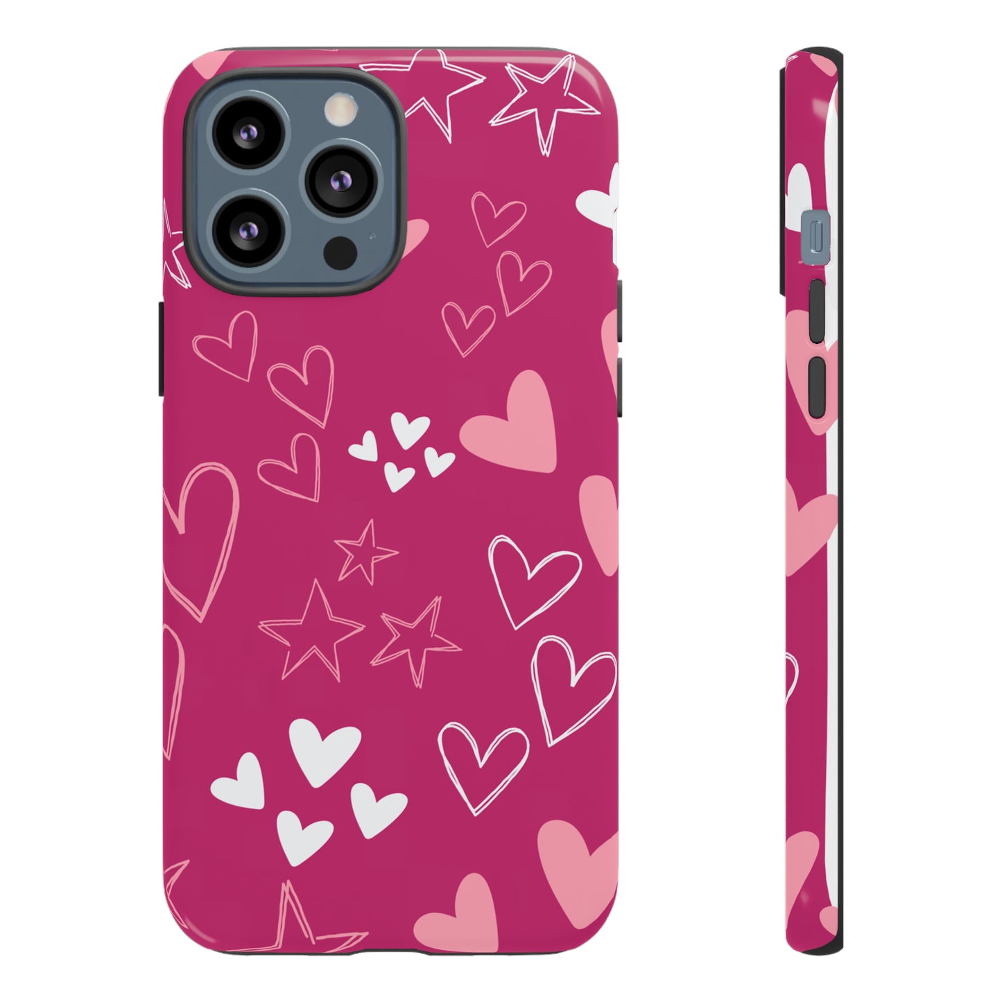 Heart and Stars Protective Case for Google, IPhone and Samsung phones