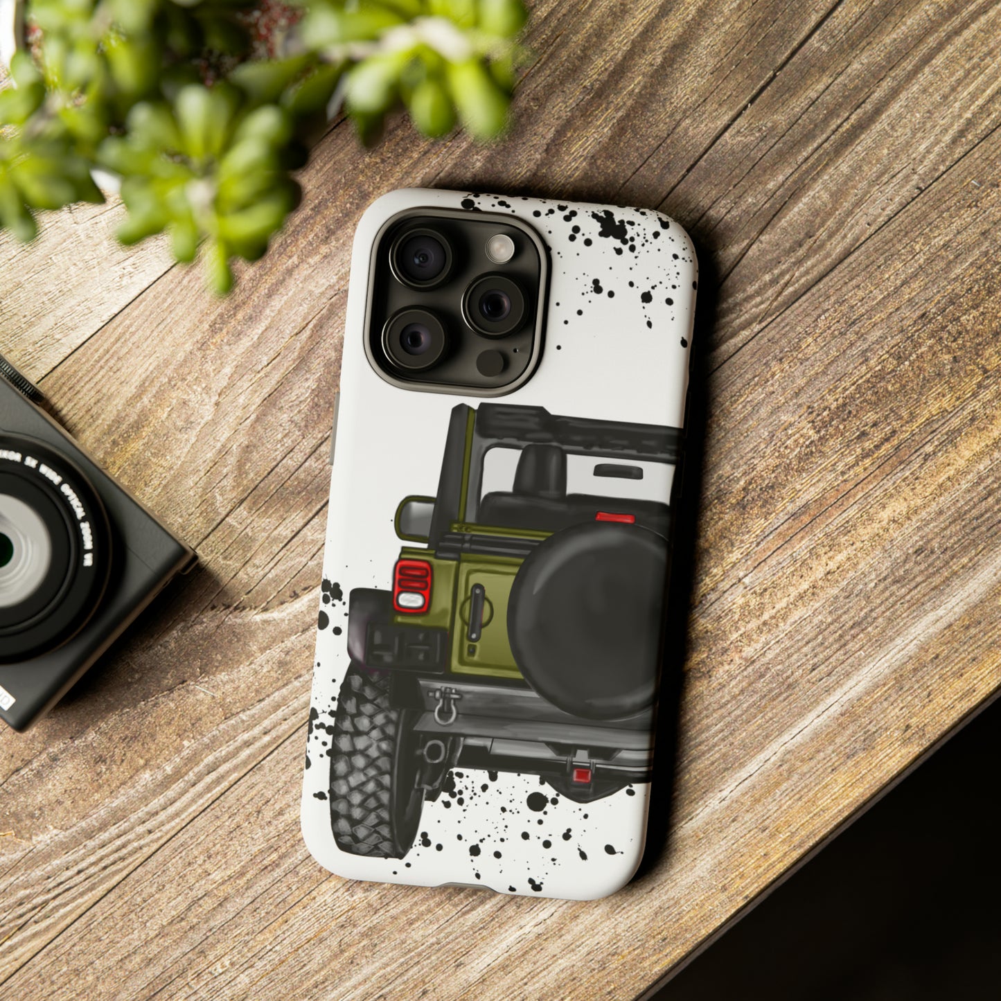 Off Road Life Army Green Protective Case for Iphone, Google and Samsung