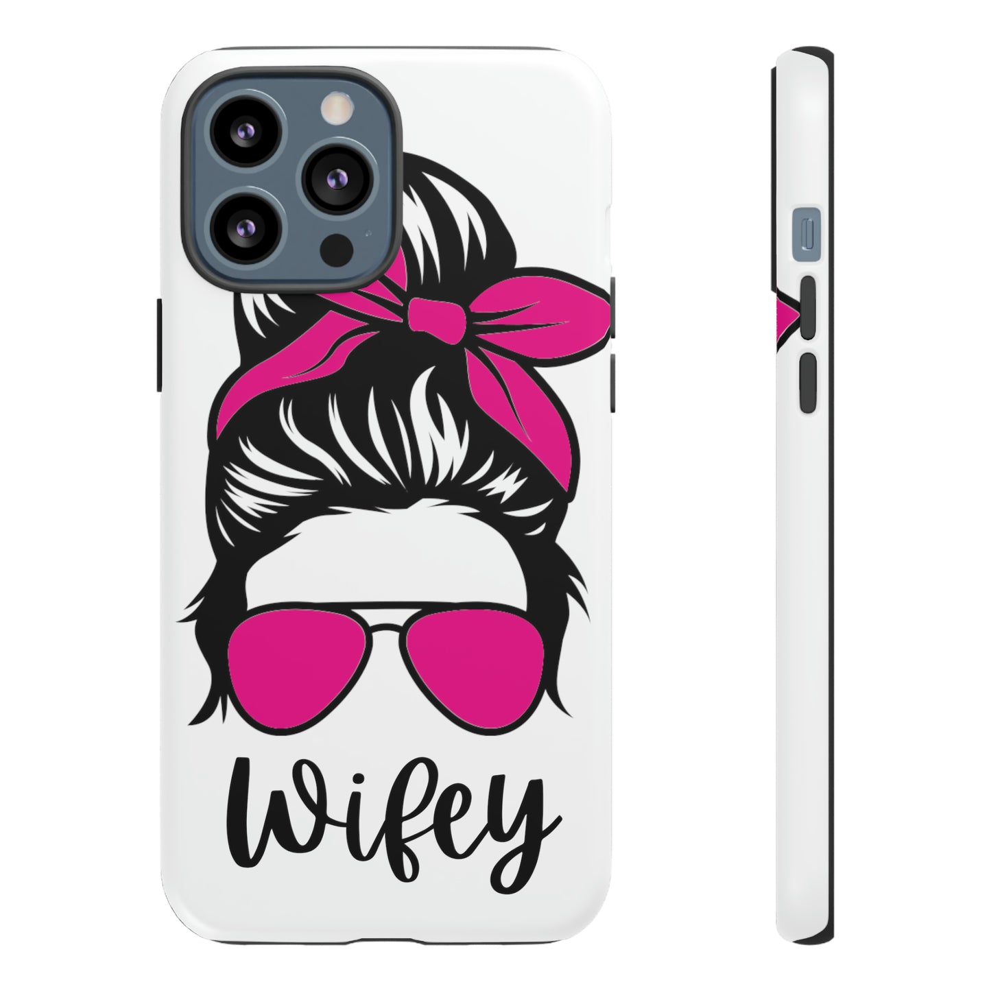 Pink Wifey Protective Case for IPhone, Samsung and Google