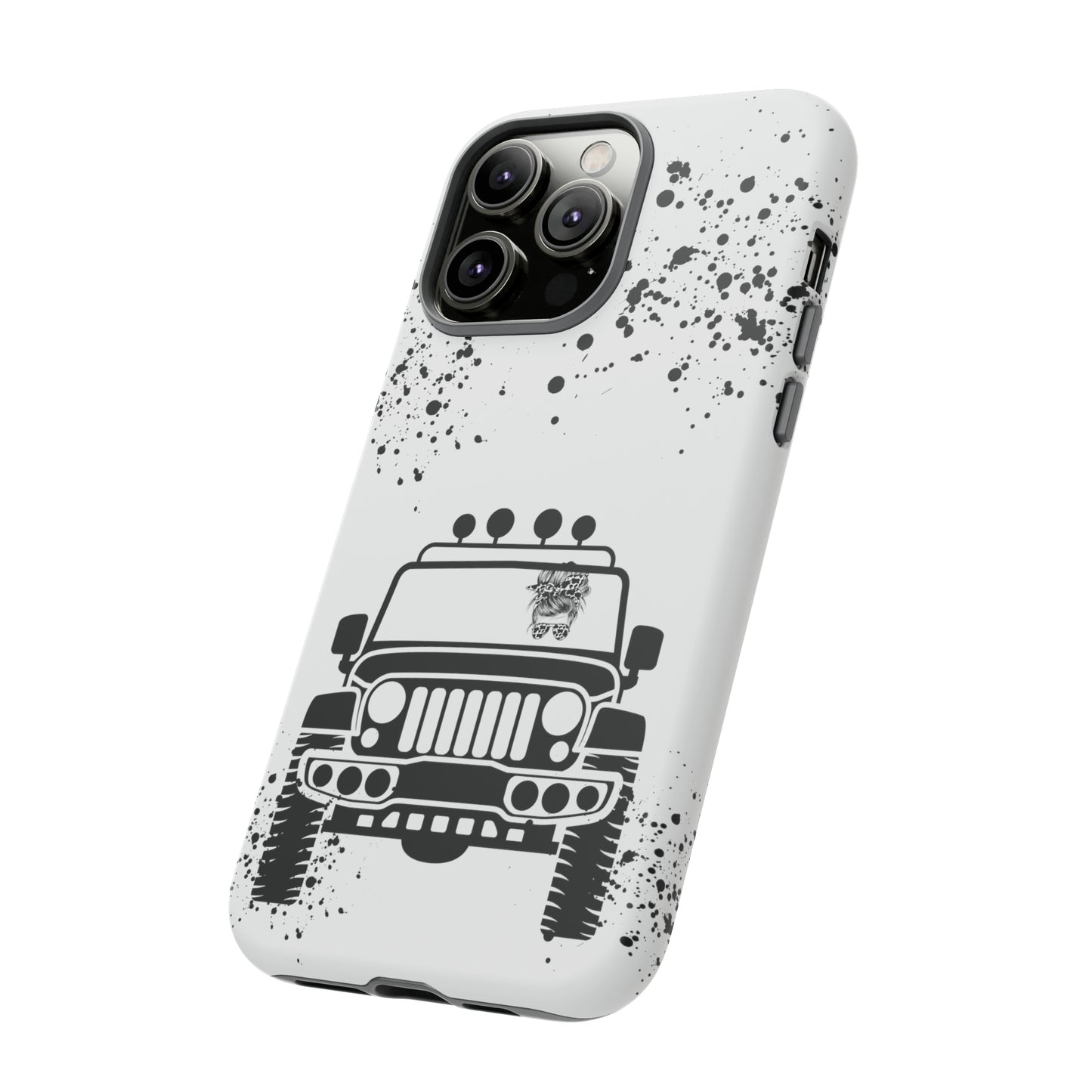 Off Road Girl Cow Print Shades Protective Phone Case for Iphone, Samsung and Google Phones