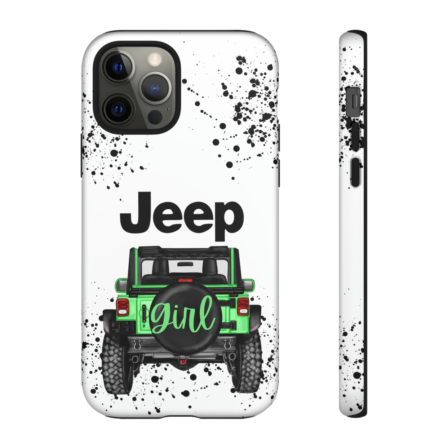 Off Road Girl Light Green Protective Case for Iphone, Google and Samsung Phones