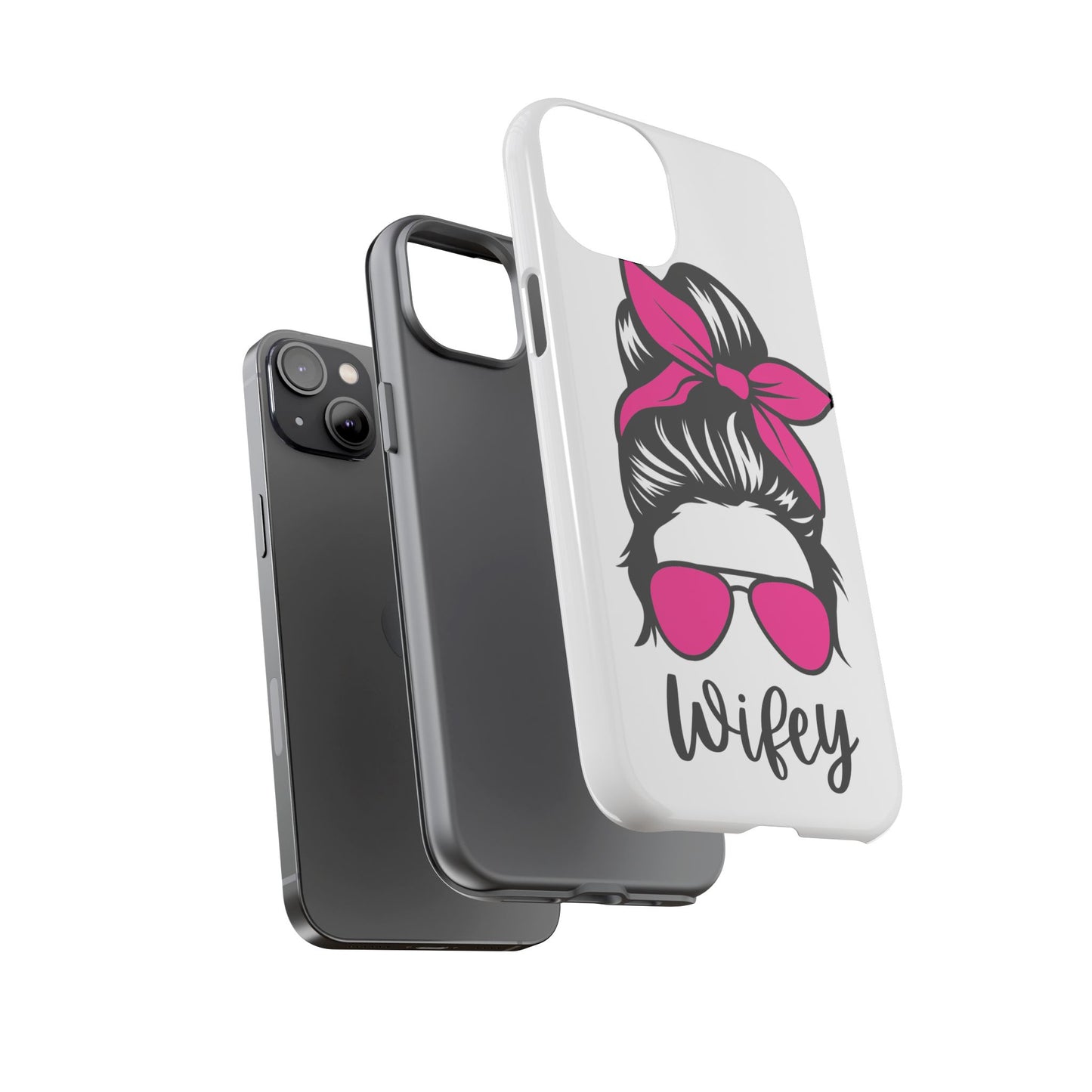 Pink Wifey Protective Case for IPhone, Samsung and Google