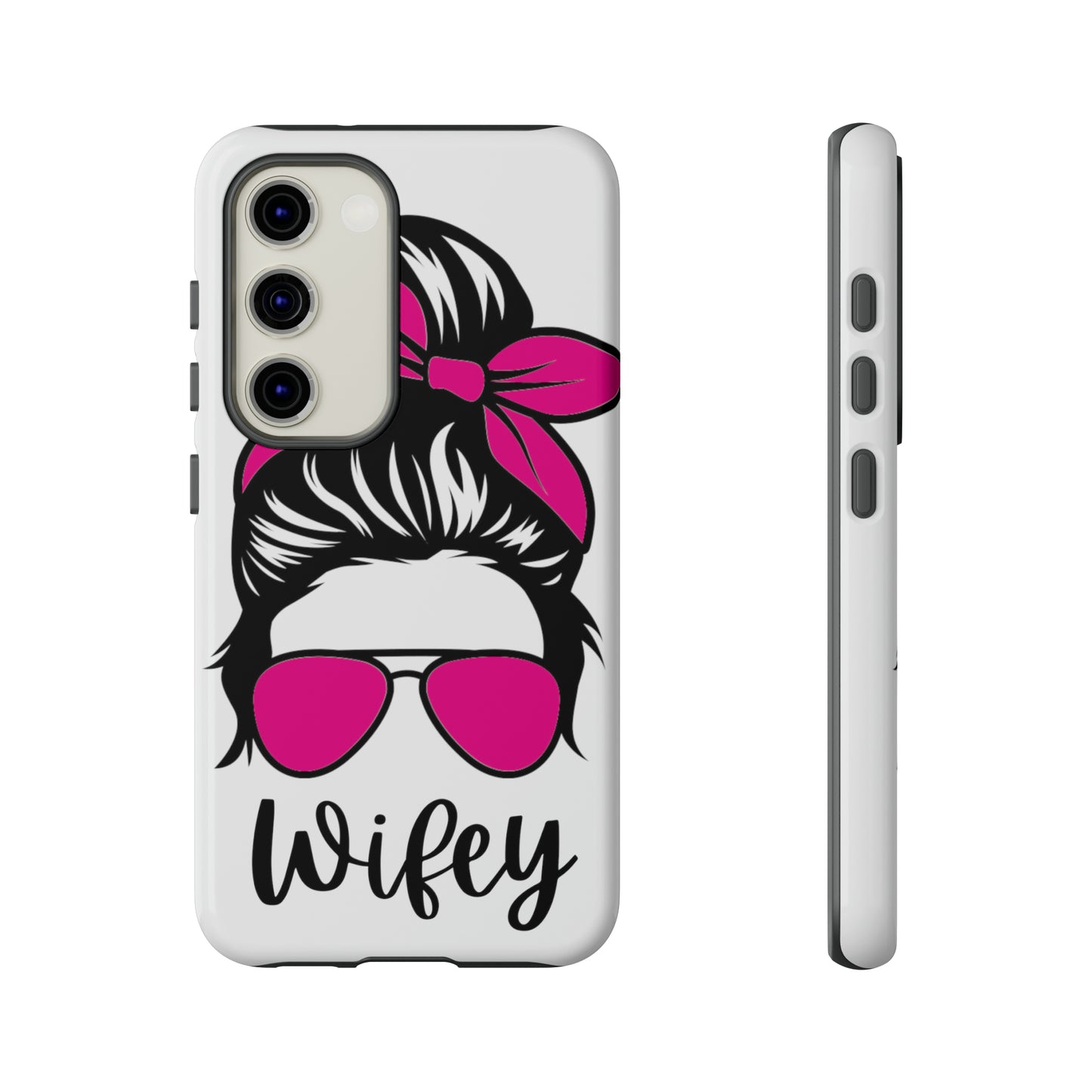 Pink Wifey Protective Case for IPhone, Samsung and Google