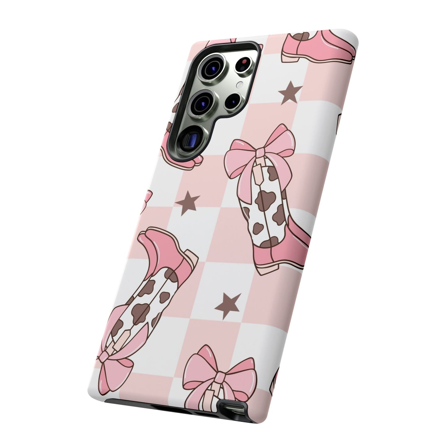 Cowboy Boots and Bows Protective Phone Case