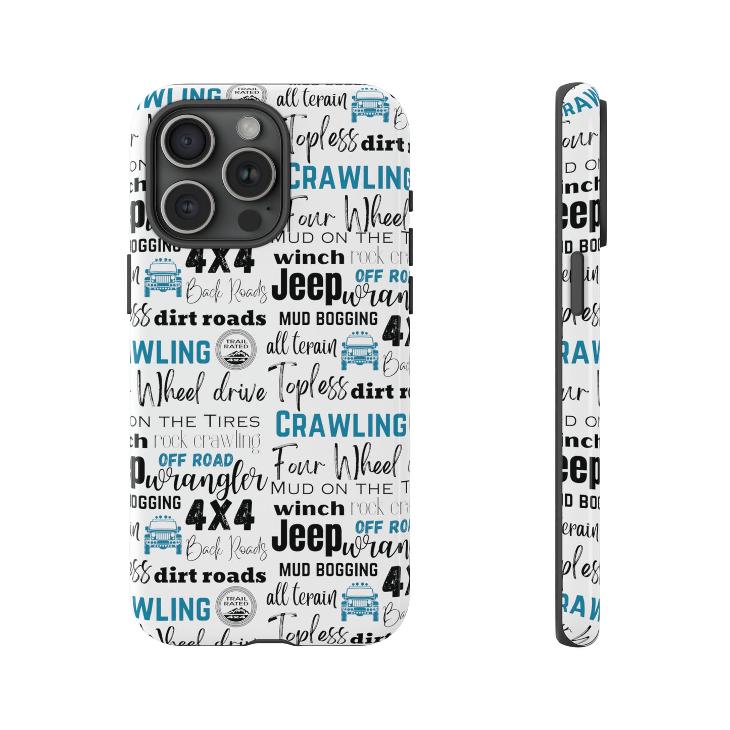 Off Road Subway Art Turquoise Protective Phone Case for Iphone, Samsung and Google Phones