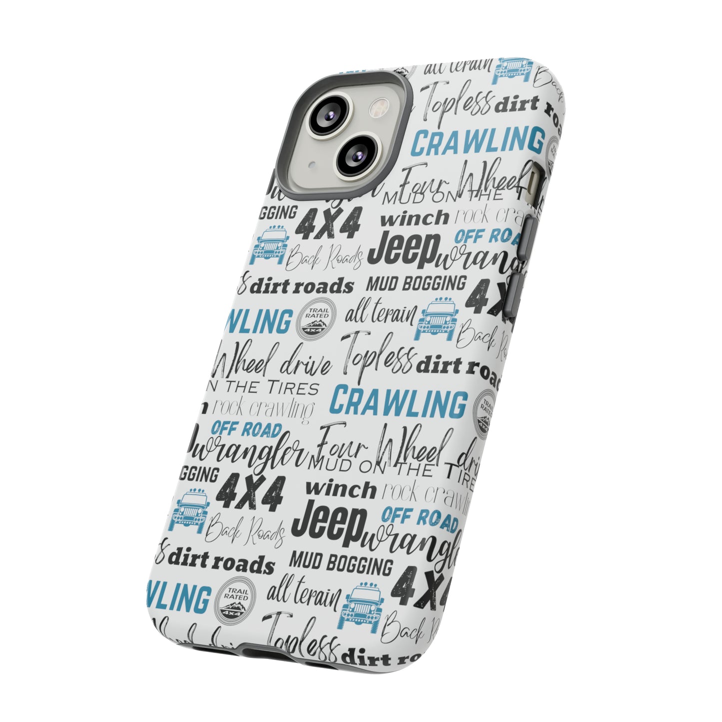 Off Road Subway Art Turquoise Protective Phone Case for Iphone, Samsung and Google Phones