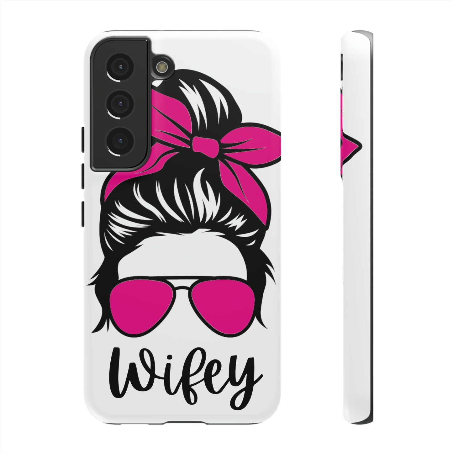 Pink Wifey Protective Case for IPhone, Samsung and Google