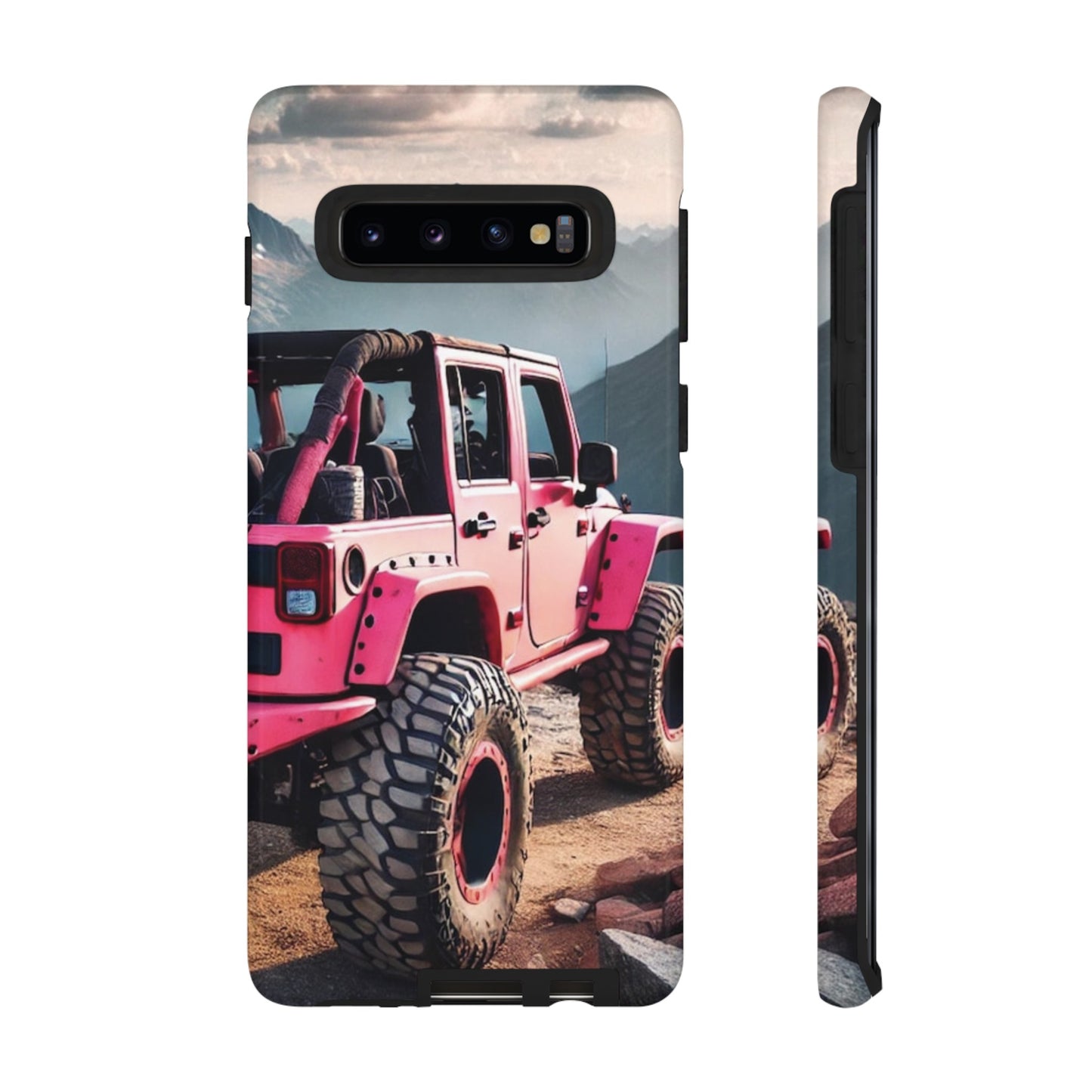 Pink Jeep Protective Phone Case