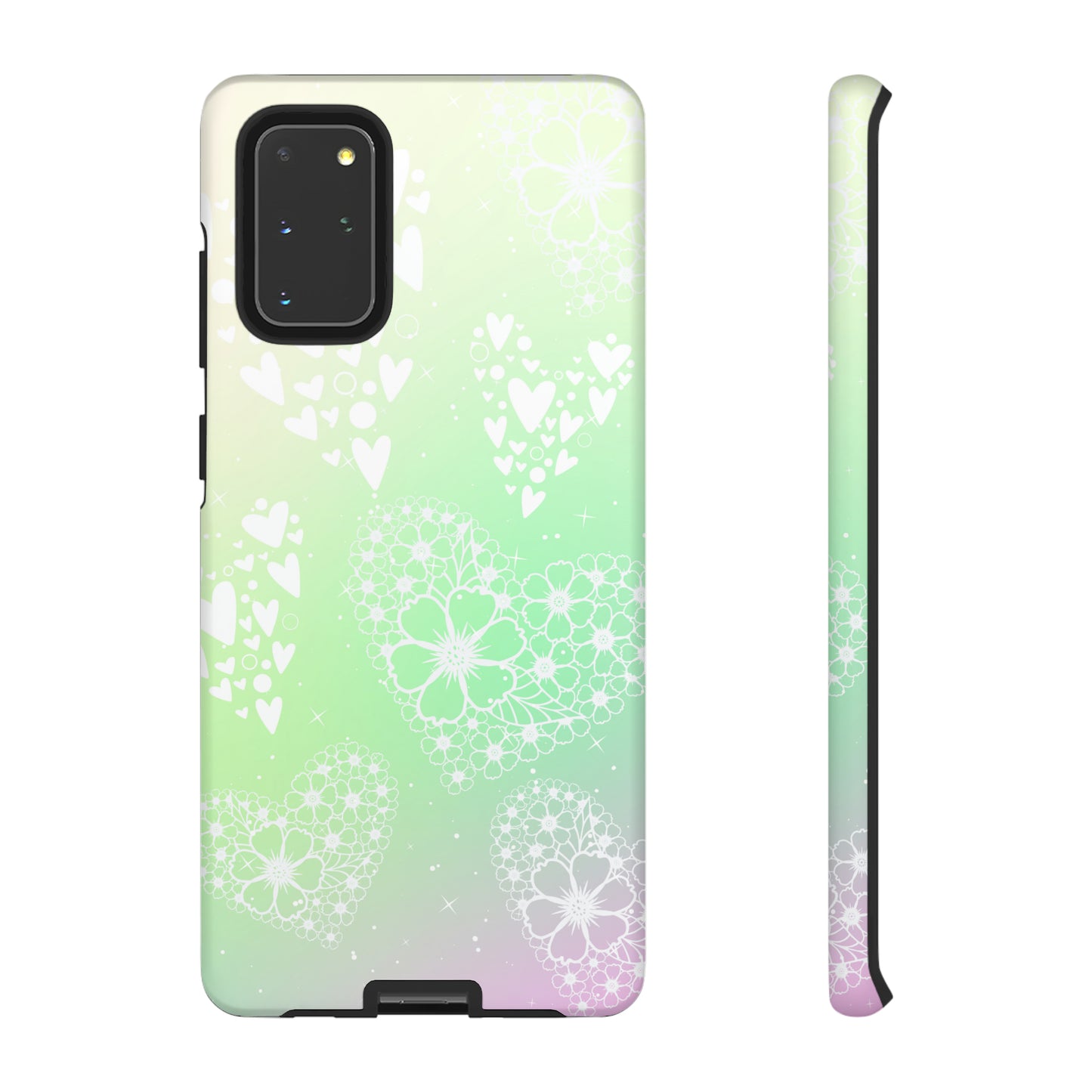 Pastel Heart Ombre Protective Case for Iphone, Google and Samsung