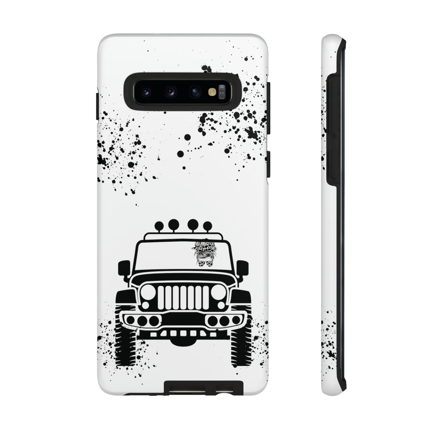 Off Road Girl Cow Print Shades Protective Phone Case for Iphone, Samsung and Google Phones