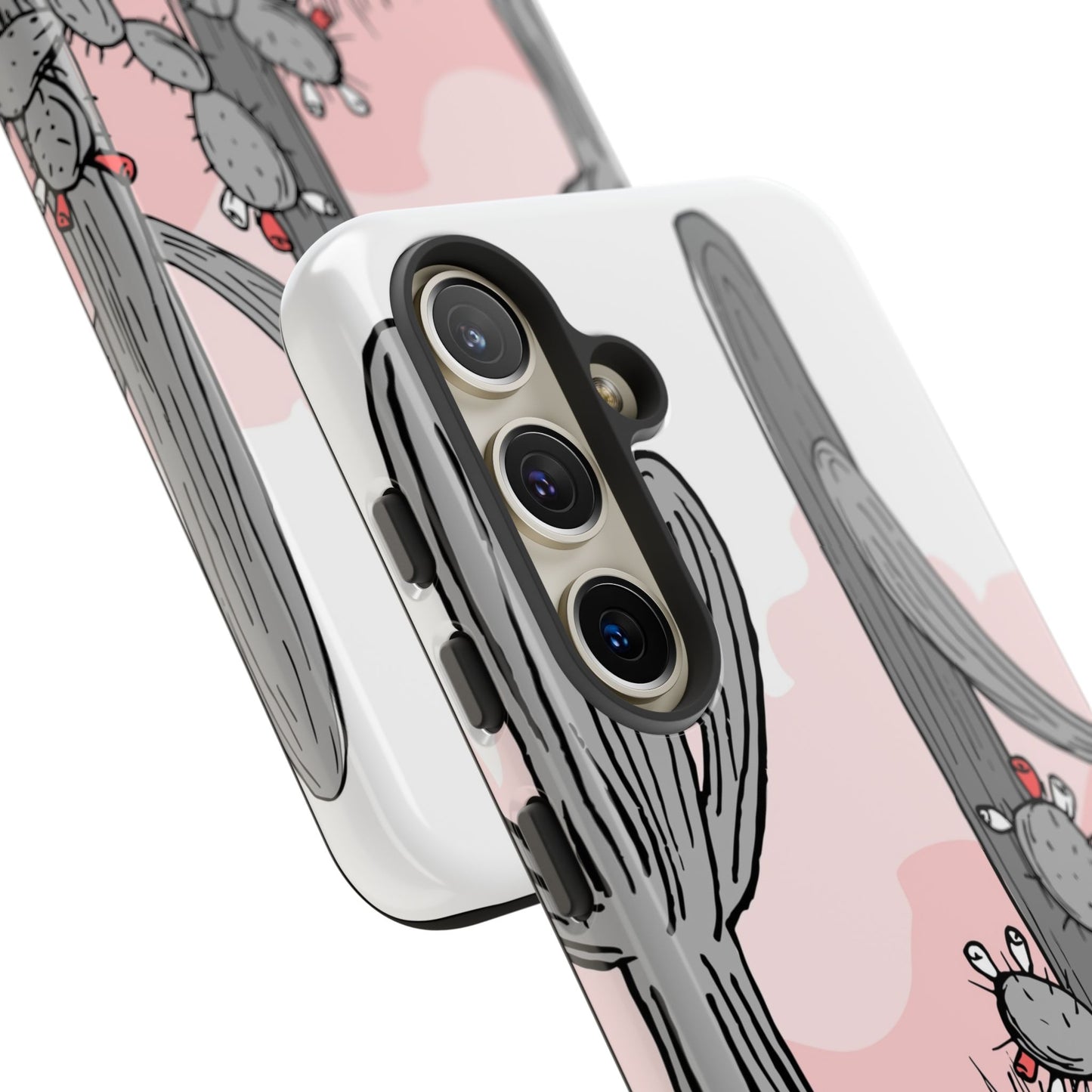 Pastel Cactus Sunset Protective Phone Case