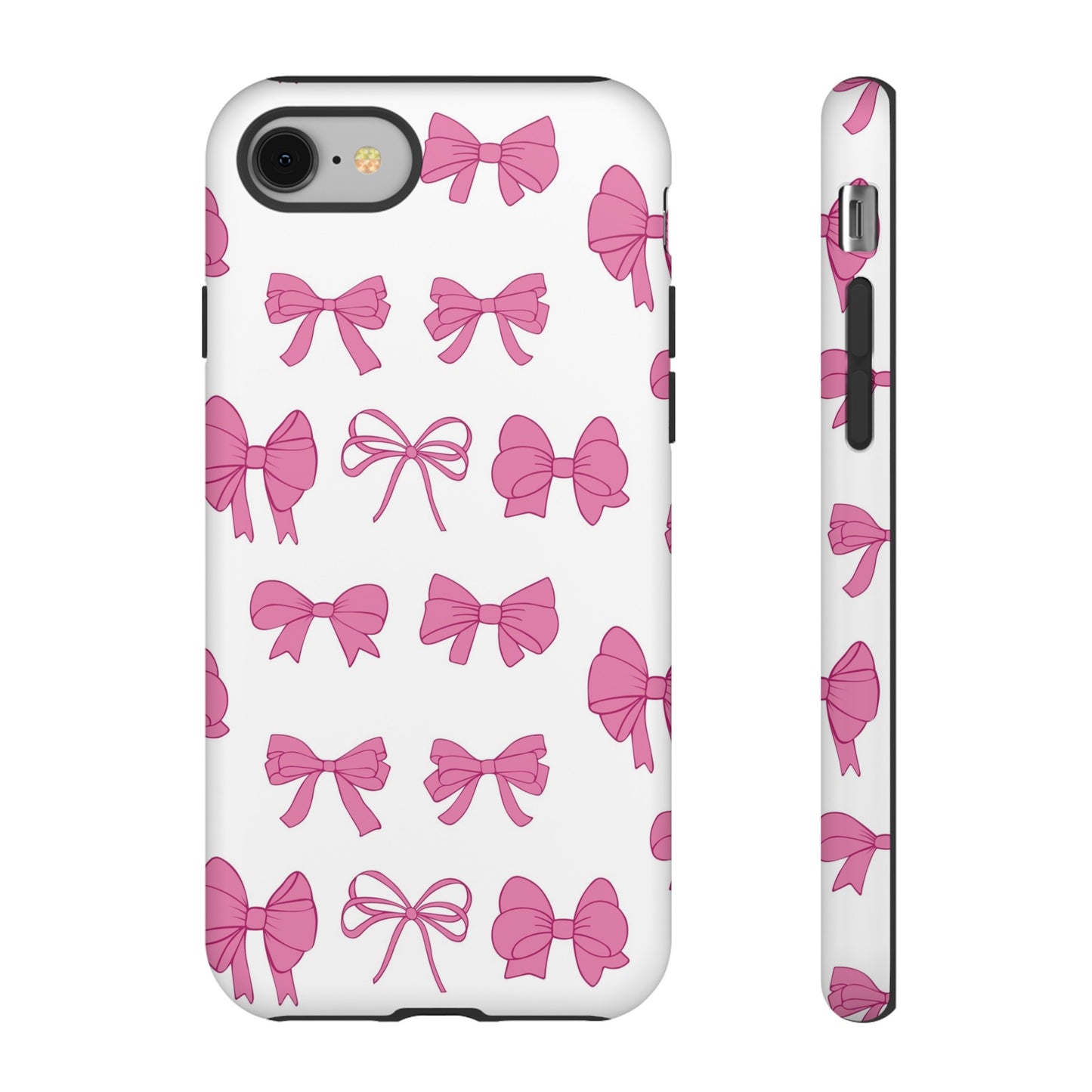 Pink Bows Protective Phone Case for Iphone, Samsung and Google Phones