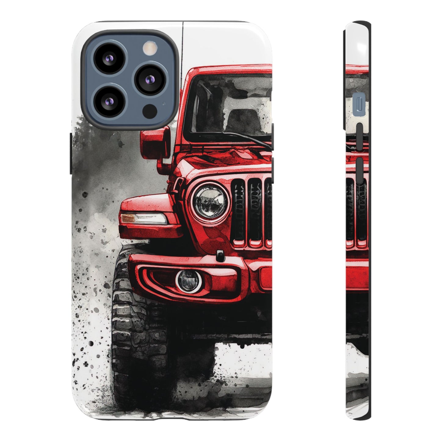 Off Road Love Red Wrangler Protective Phone Case for Iphone, Samsung and Google Phones