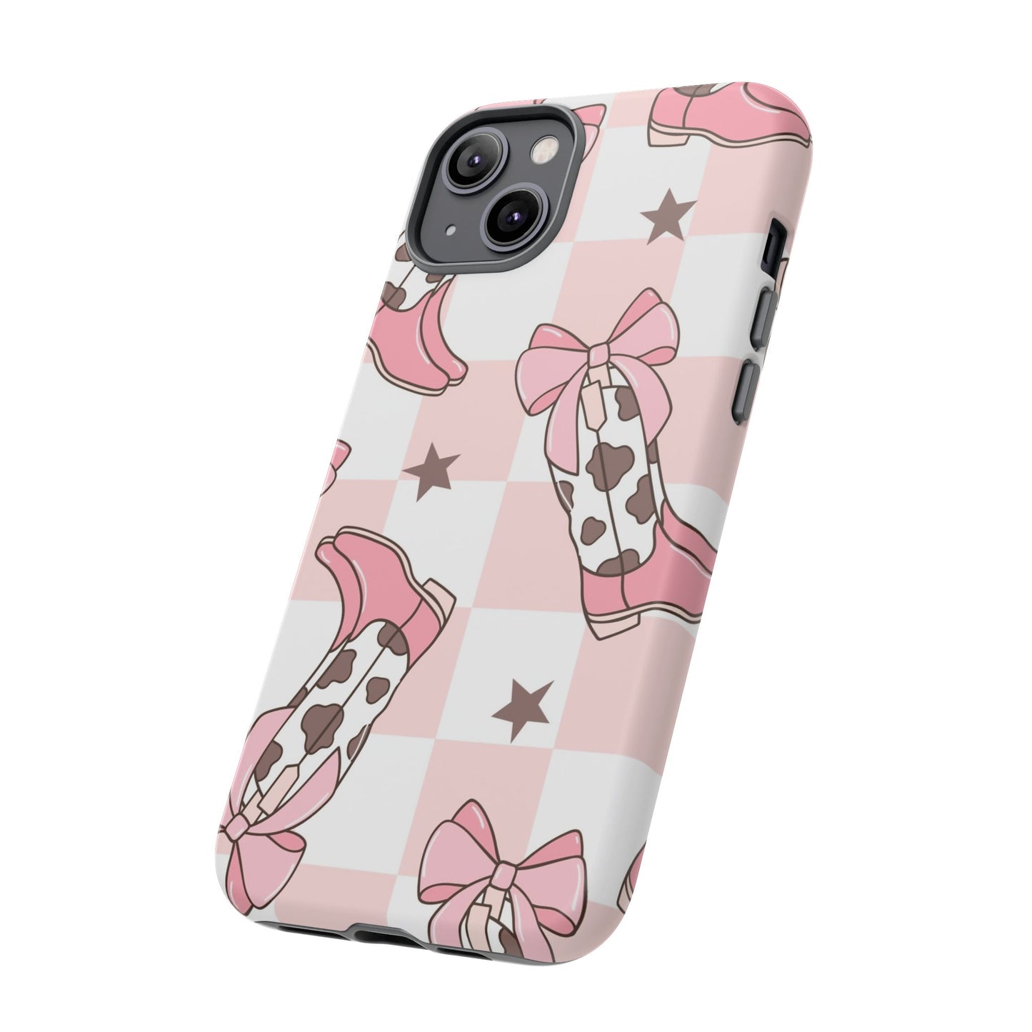 Cowboy Boots and Bows Protective Phone Case