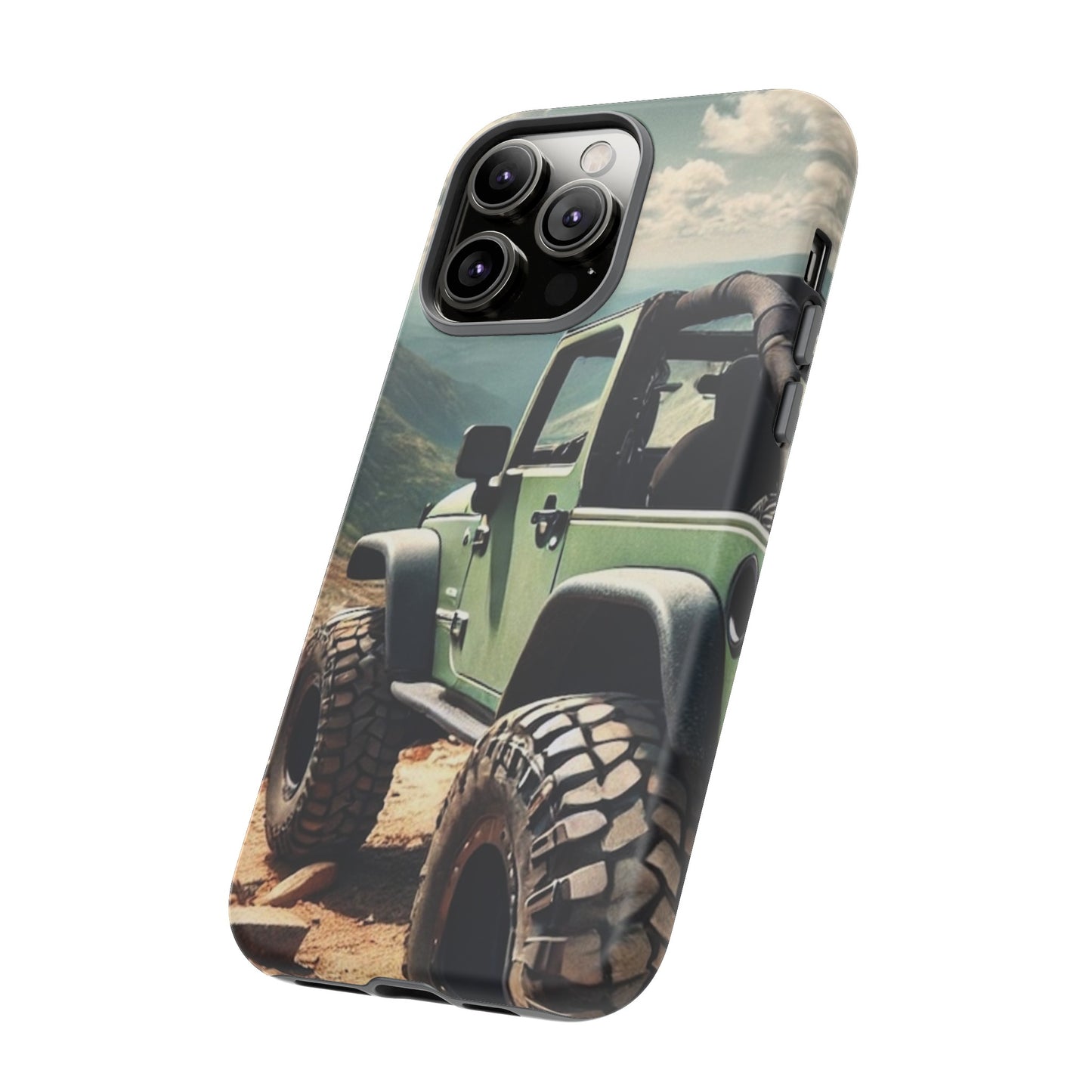 Green Jeep Protective Phone Case