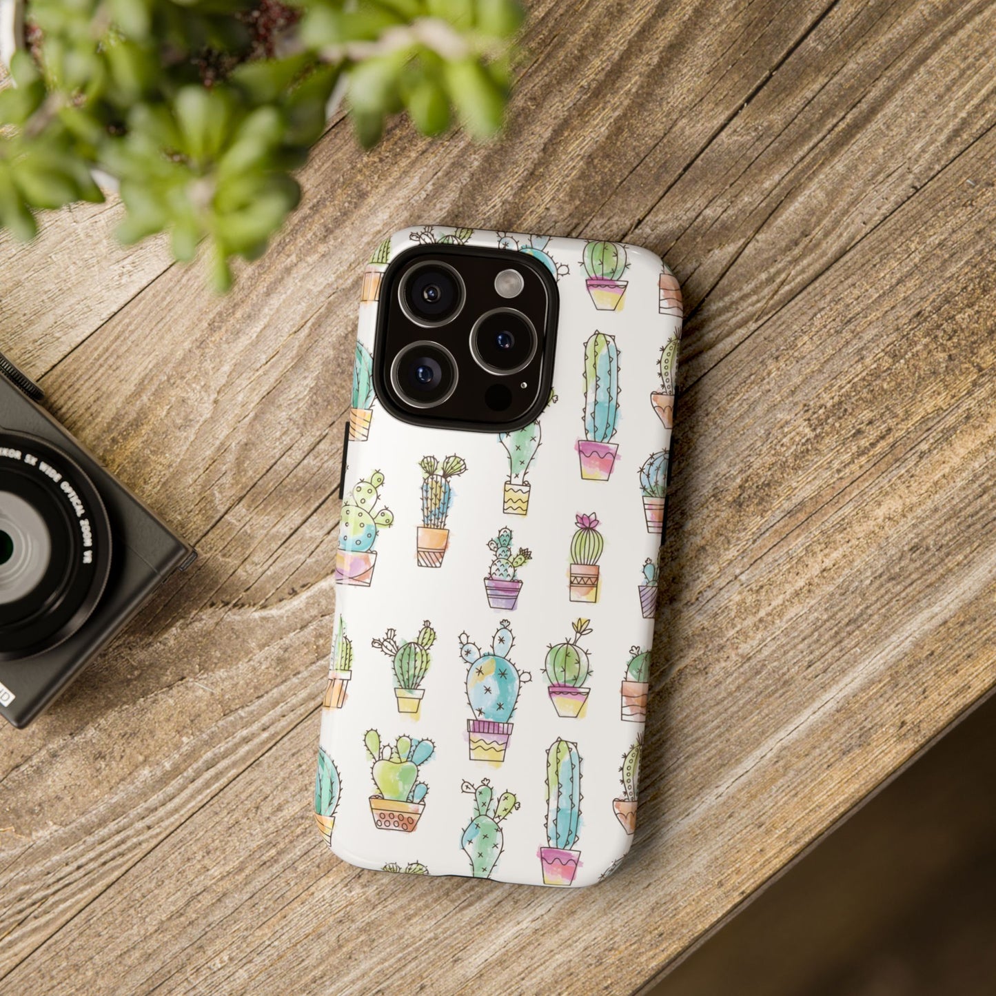Pastel Cactus Love Phone Case