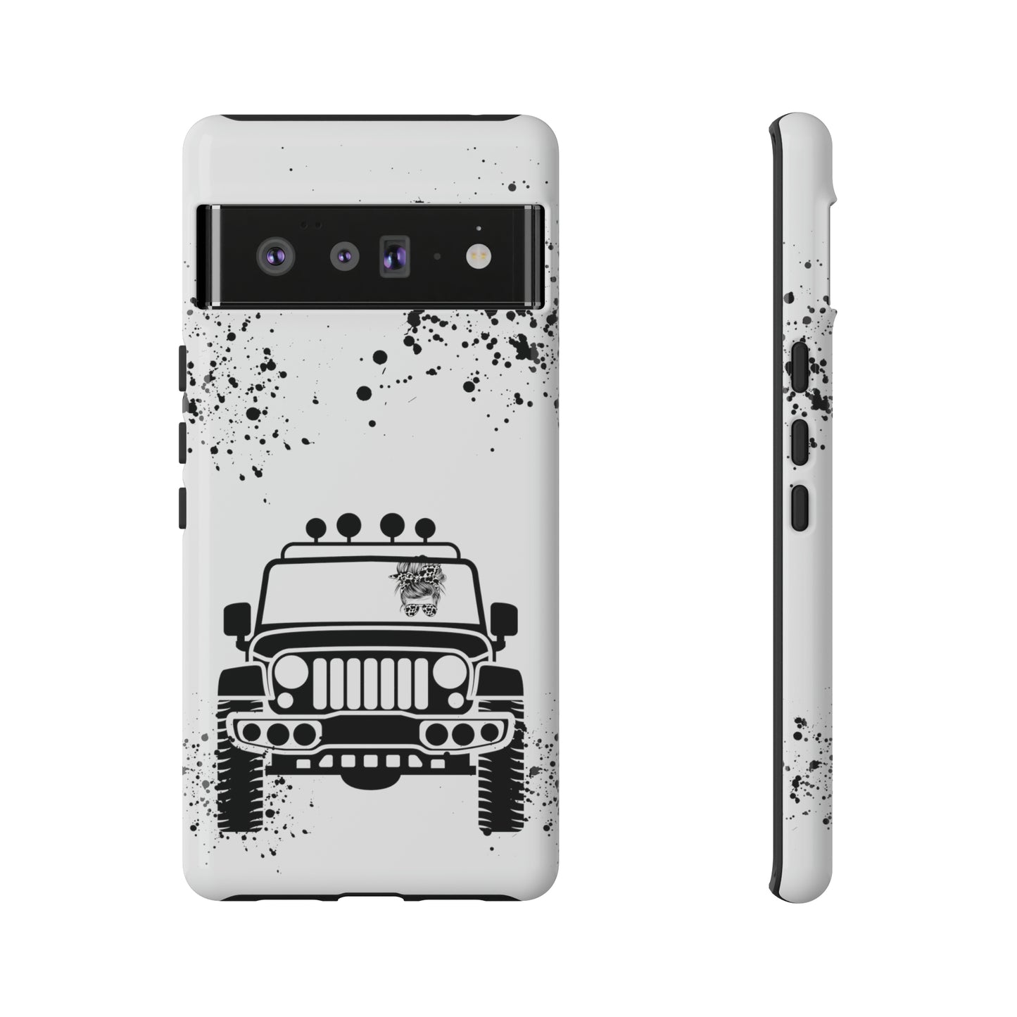 Off Road Girl Cow Print Shades Protective Phone Case for Iphone, Samsung and Google Phones