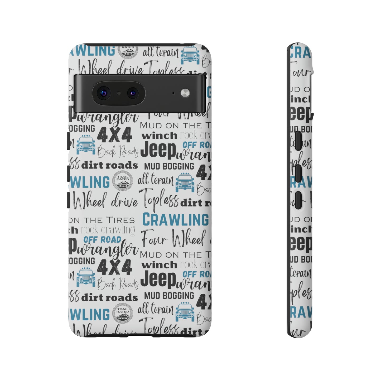 Off Road Subway Art Turquoise Protective Phone Case for Iphone, Samsung and Google Phones