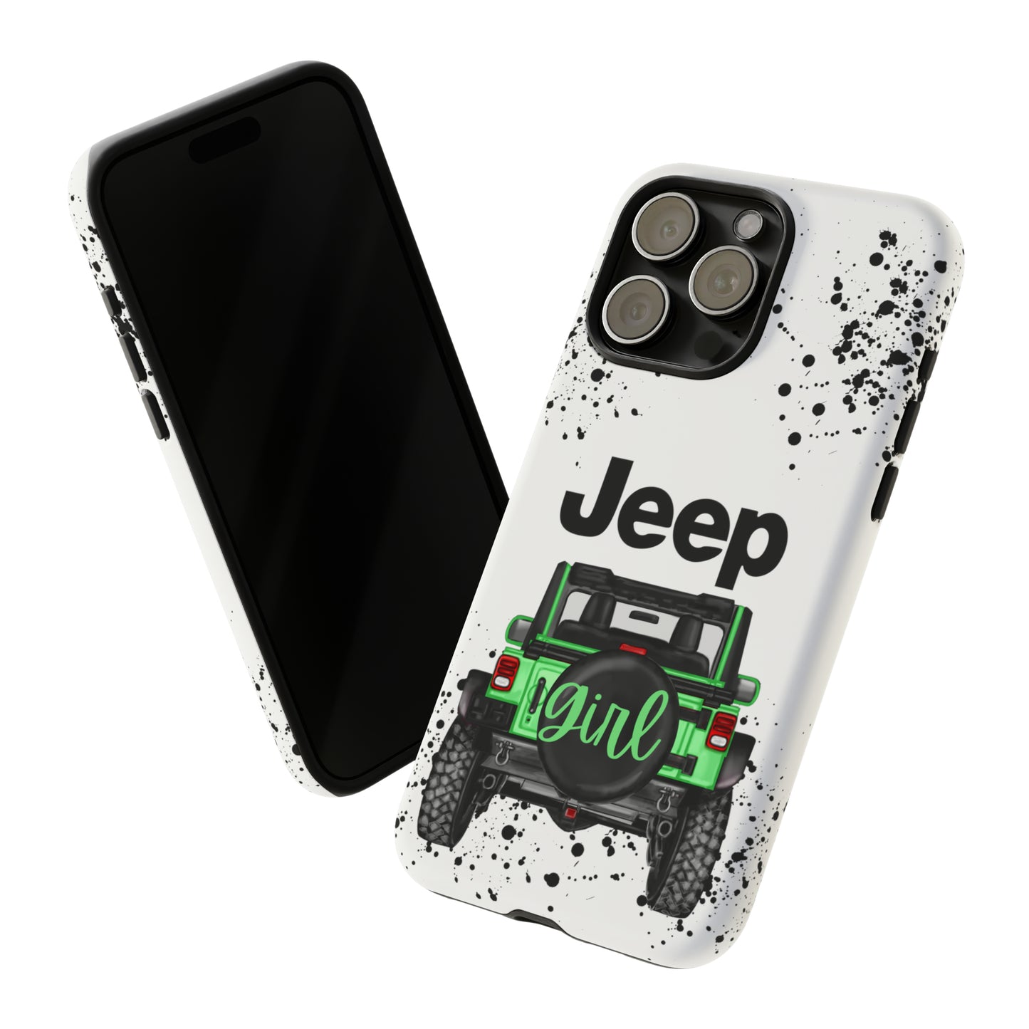 Off Road Girl Light Green Protective Case for Iphone, Google and Samsung Phones