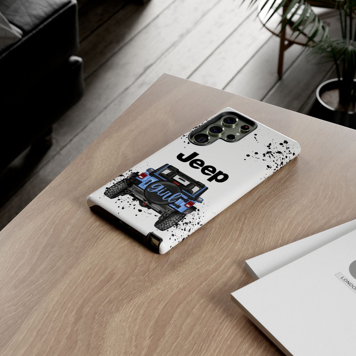 Off Road Girl Light Blue Protective Case for Iphone, Google and Samsung Phones