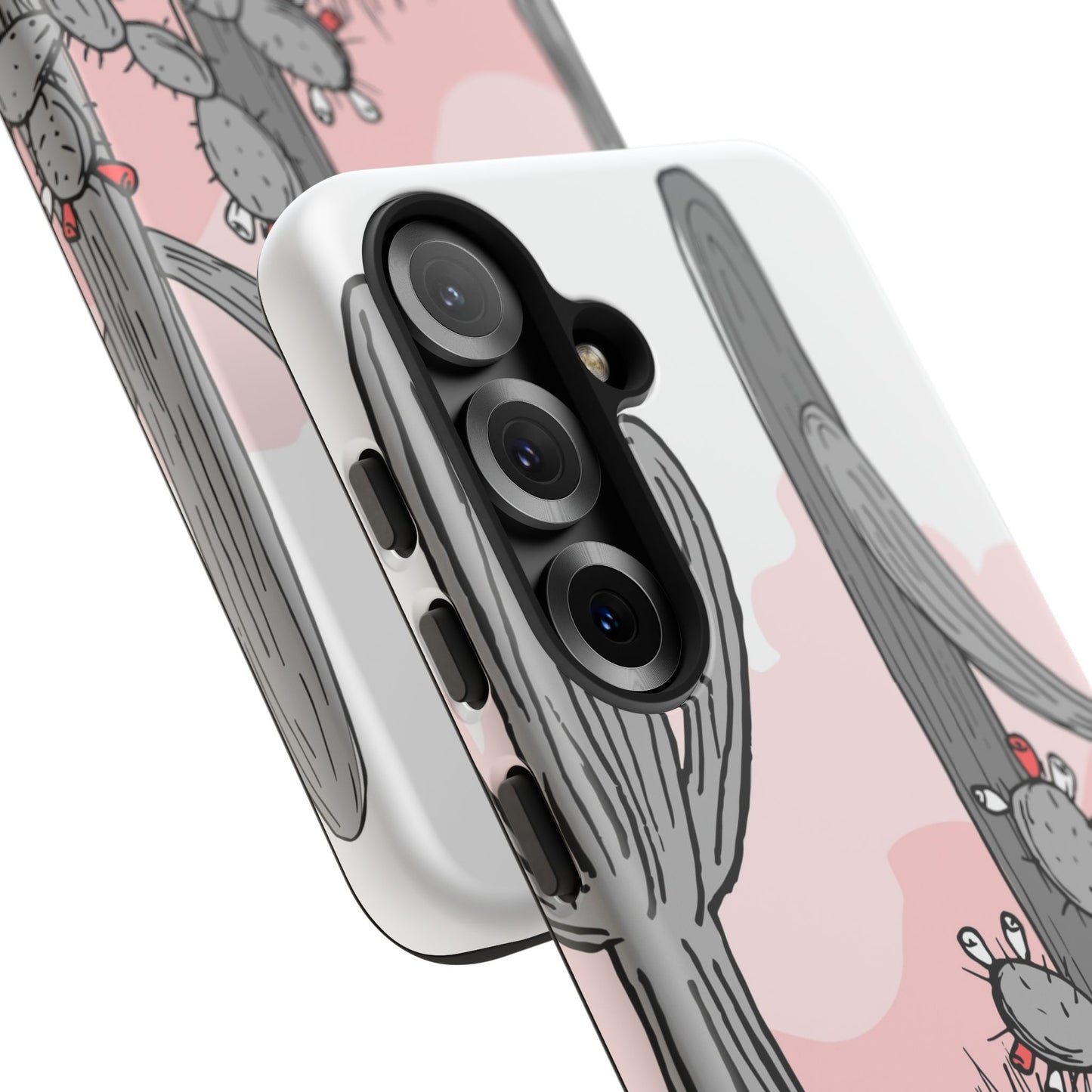 Pastel Cactus Sunset Protective Phone Case