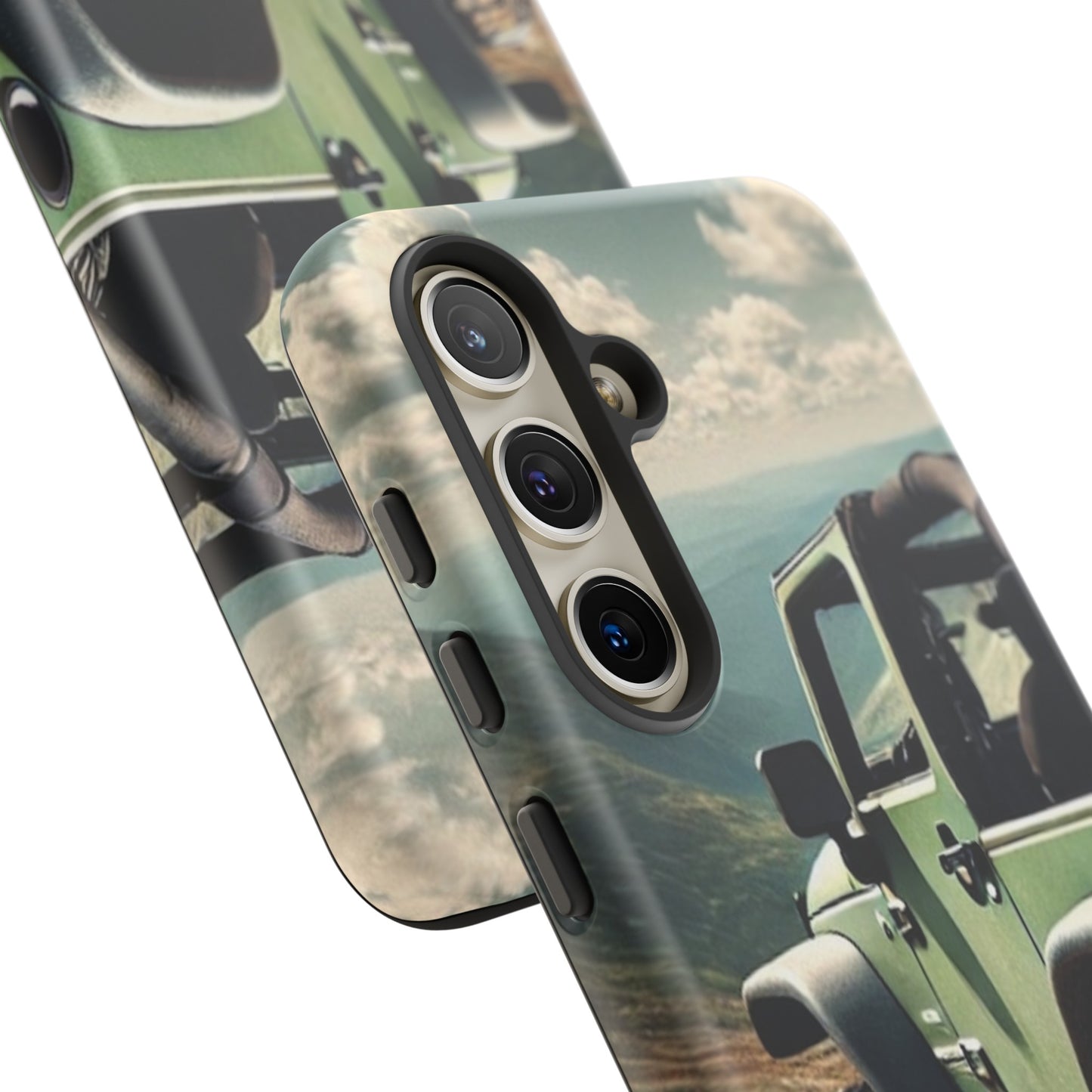 Green Jeep Protective Phone Case