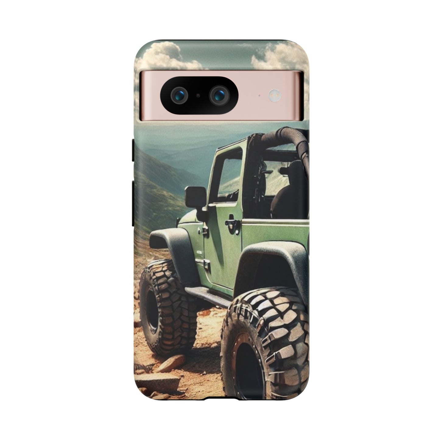 Green Jeep Protective Phone Case