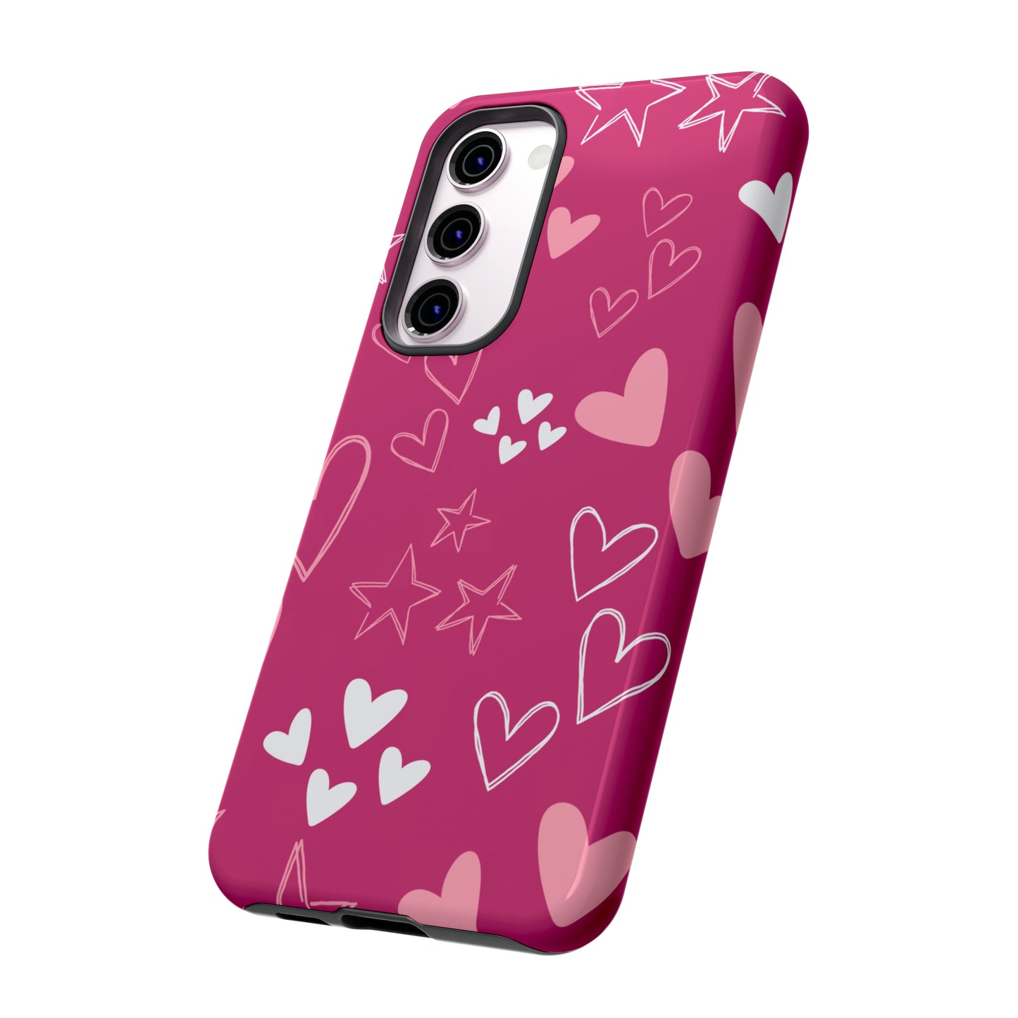 Heart and Stars Protective Case for Google, IPhone and Samsung phones