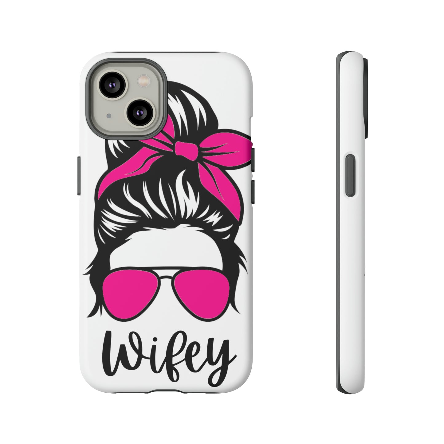 Pink Wifey Protective Case for IPhone, Samsung and Google