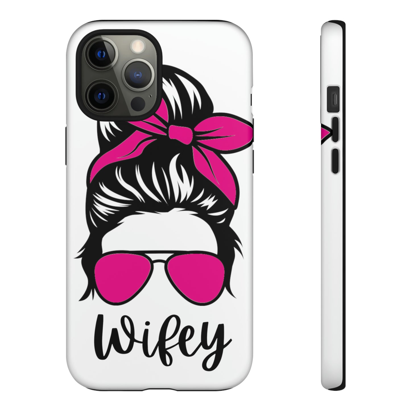 Pink Wifey Protective Case for IPhone, Samsung and Google