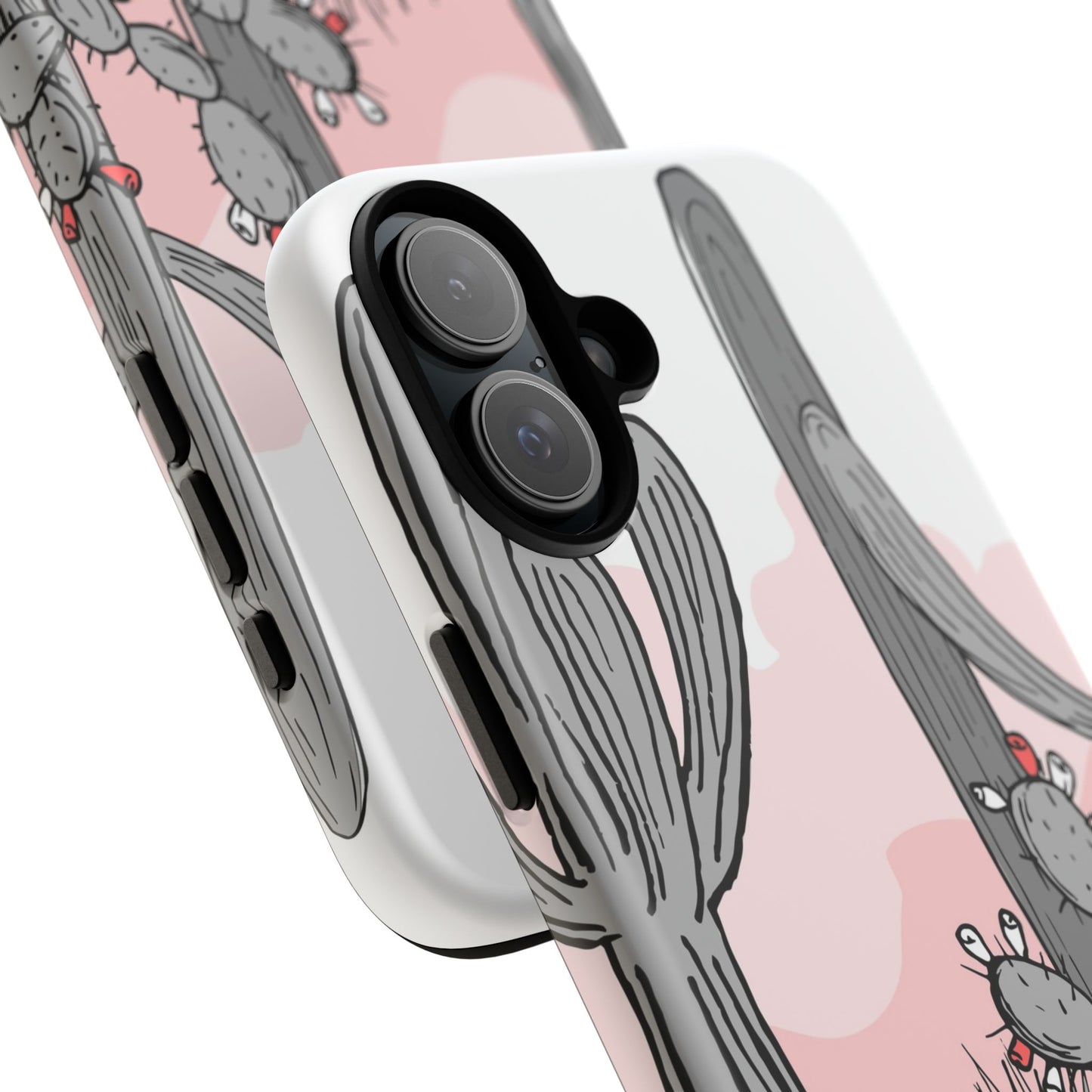 Pastel Cactus Sunset Protective Phone Case