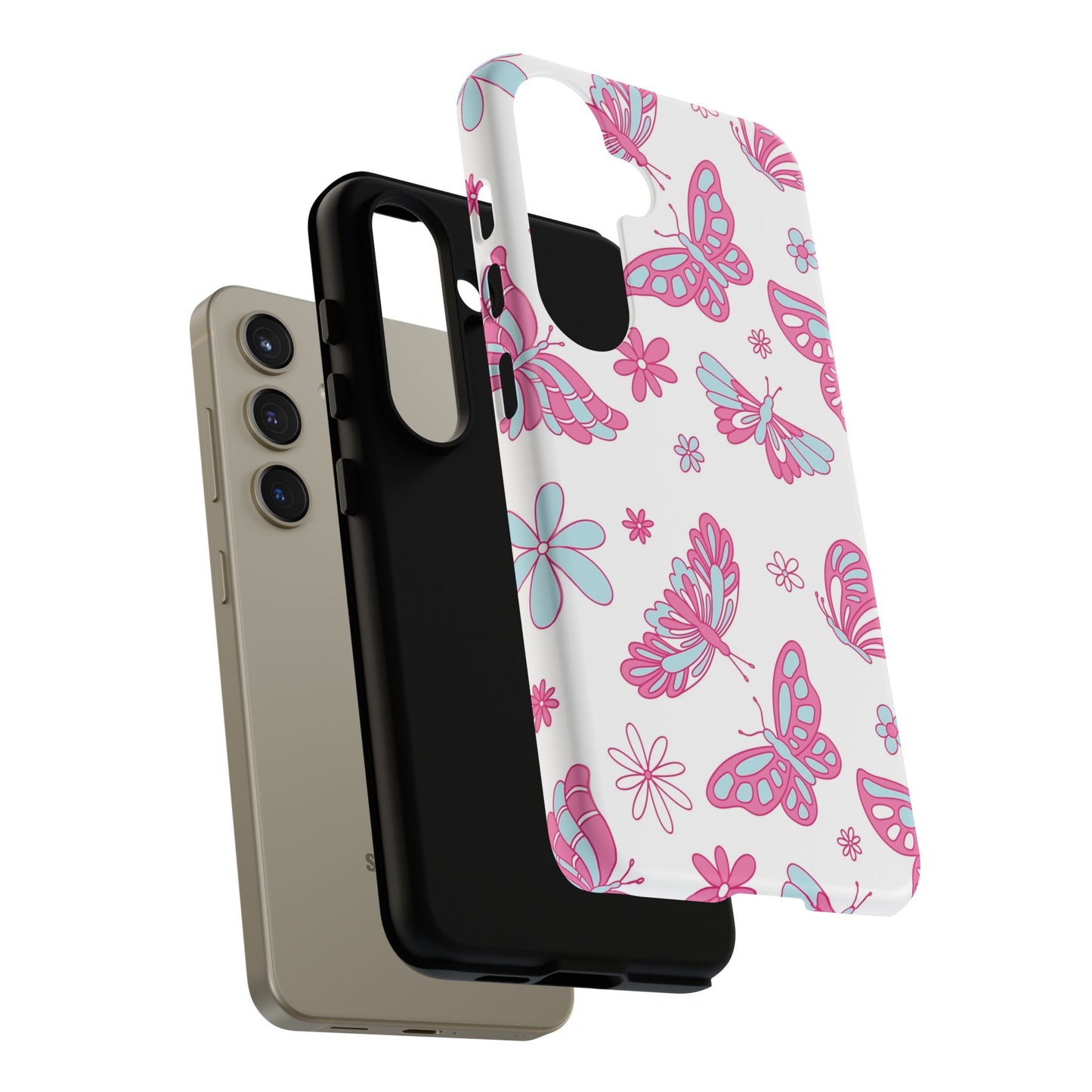 Pastel Butterflies Protective Phone Case