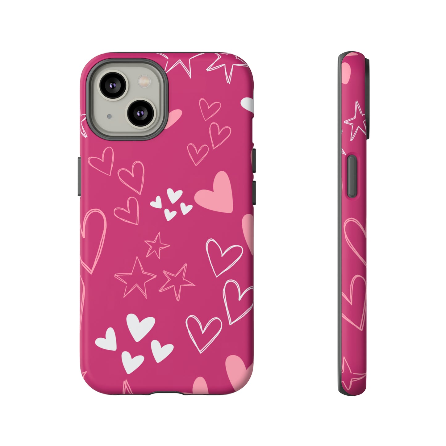 Heart and Stars Protective Case for Google, IPhone and Samsung phones