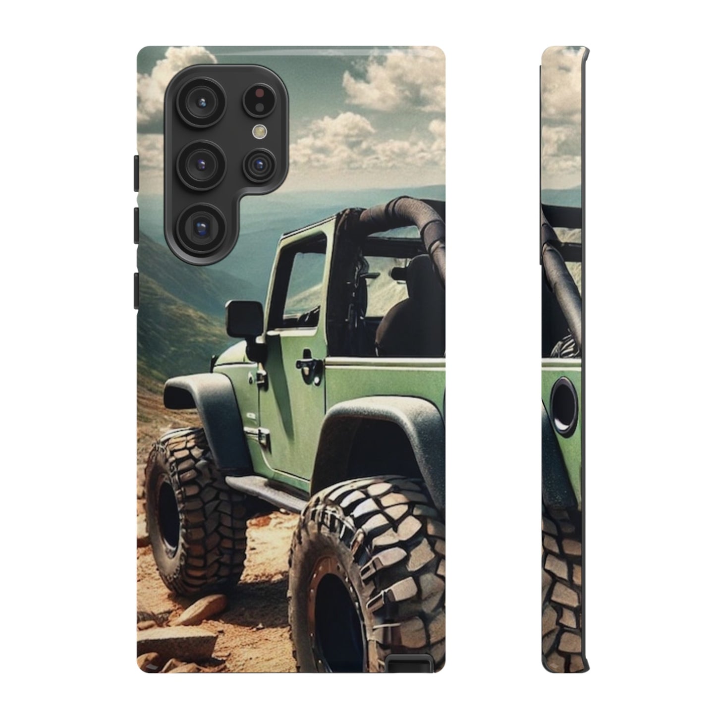 Green Jeep Protective Phone Case