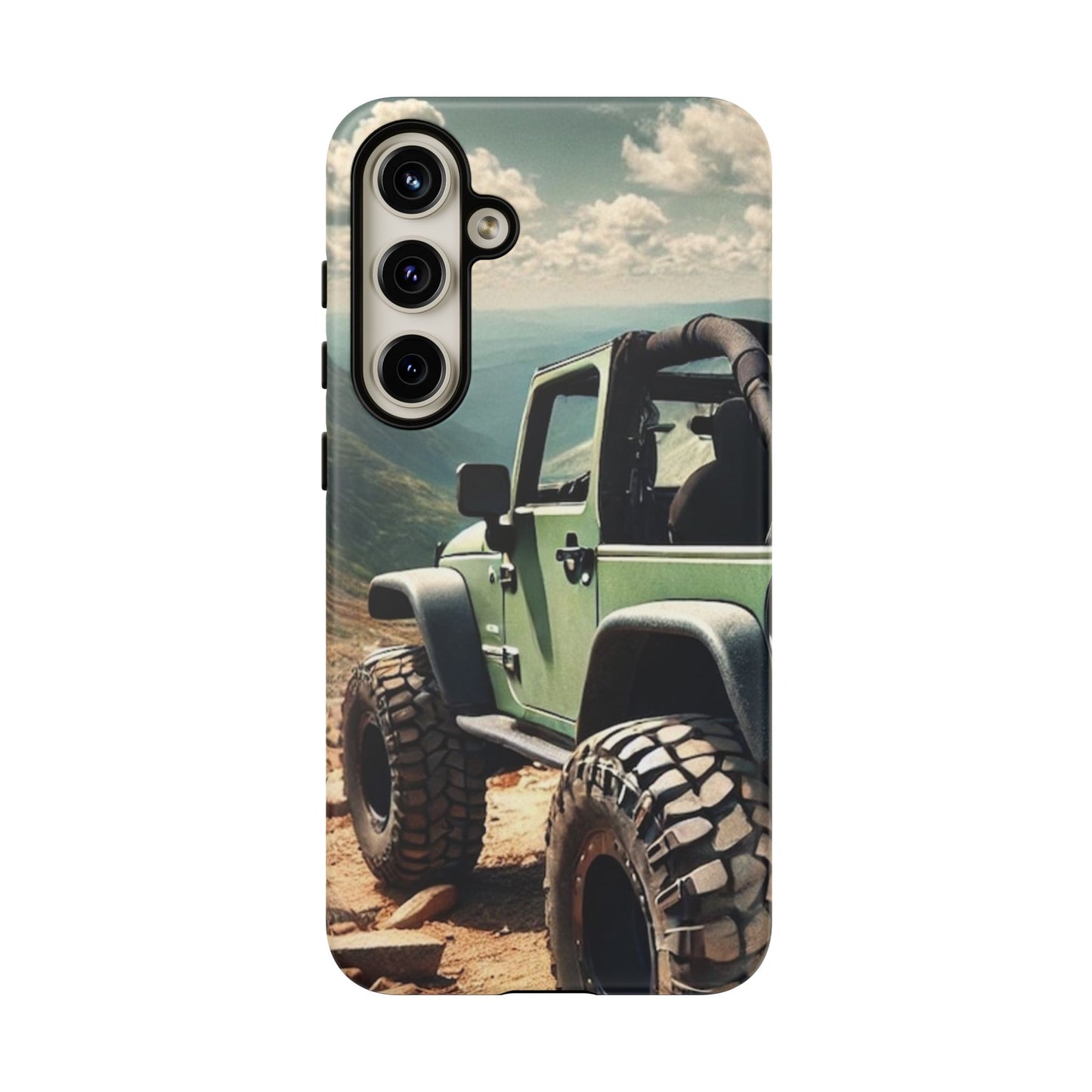 Green Off Road Protective Phone Case