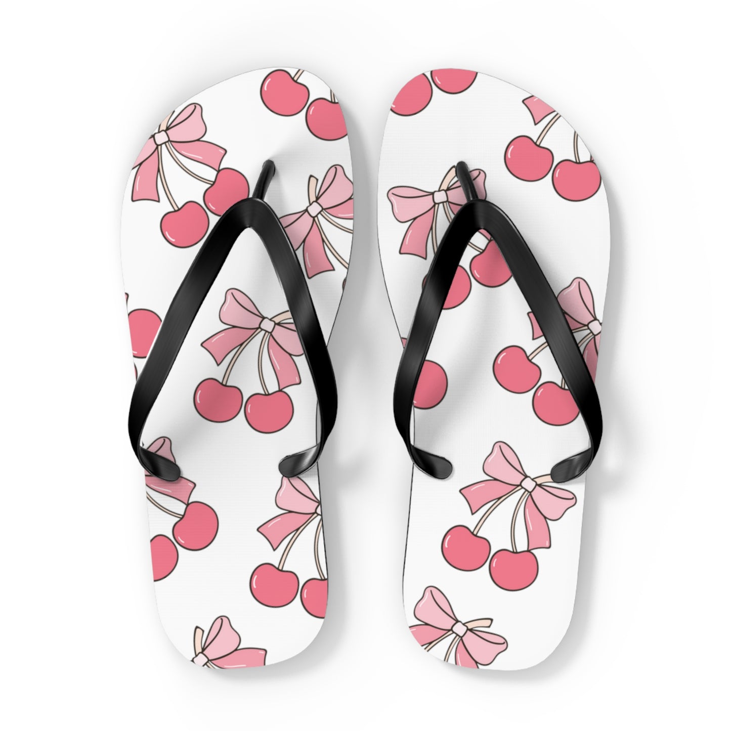 Cherry Bow Flip Flops