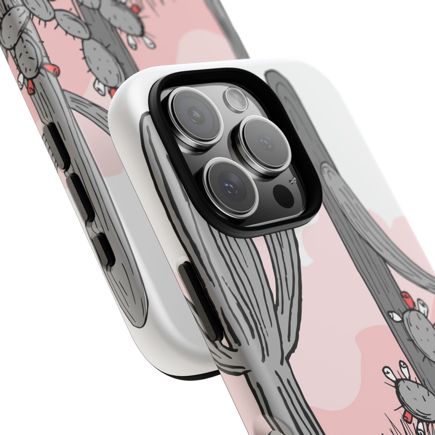 Pastel Cactus Sunset Protective Phone Case