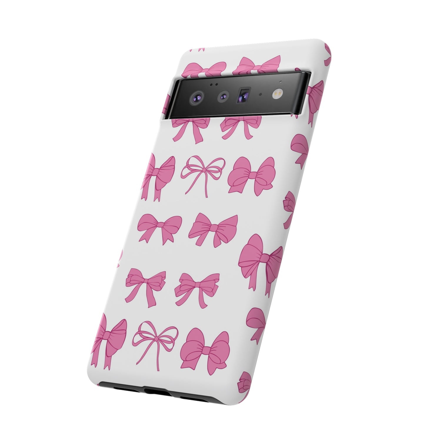 Pink Bows Protective Phone Case for Iphone, Samsung and Google Phones