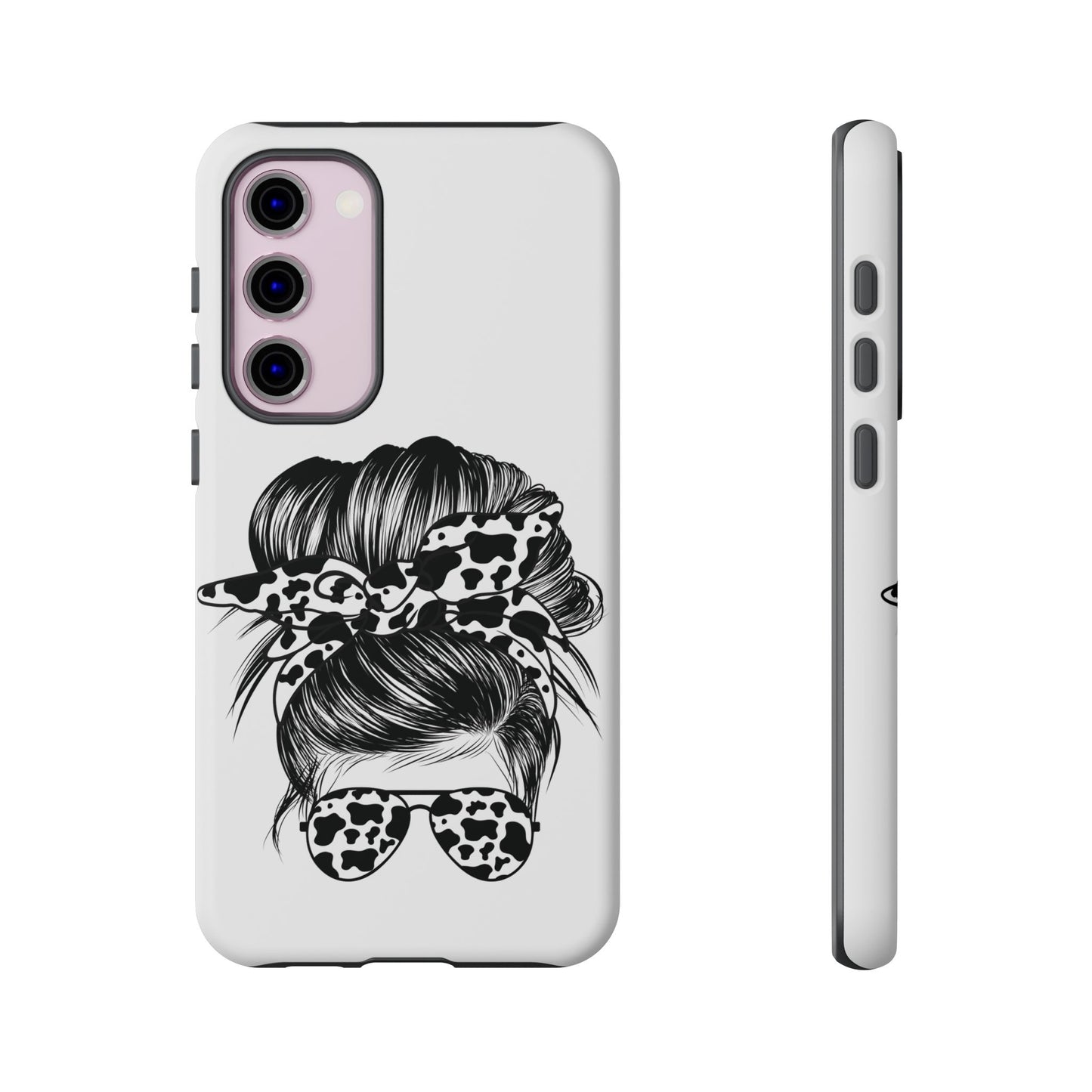 Cow Print Woman Mom Wife Protective Phone Case for Iphone, Samsung and Google Phones