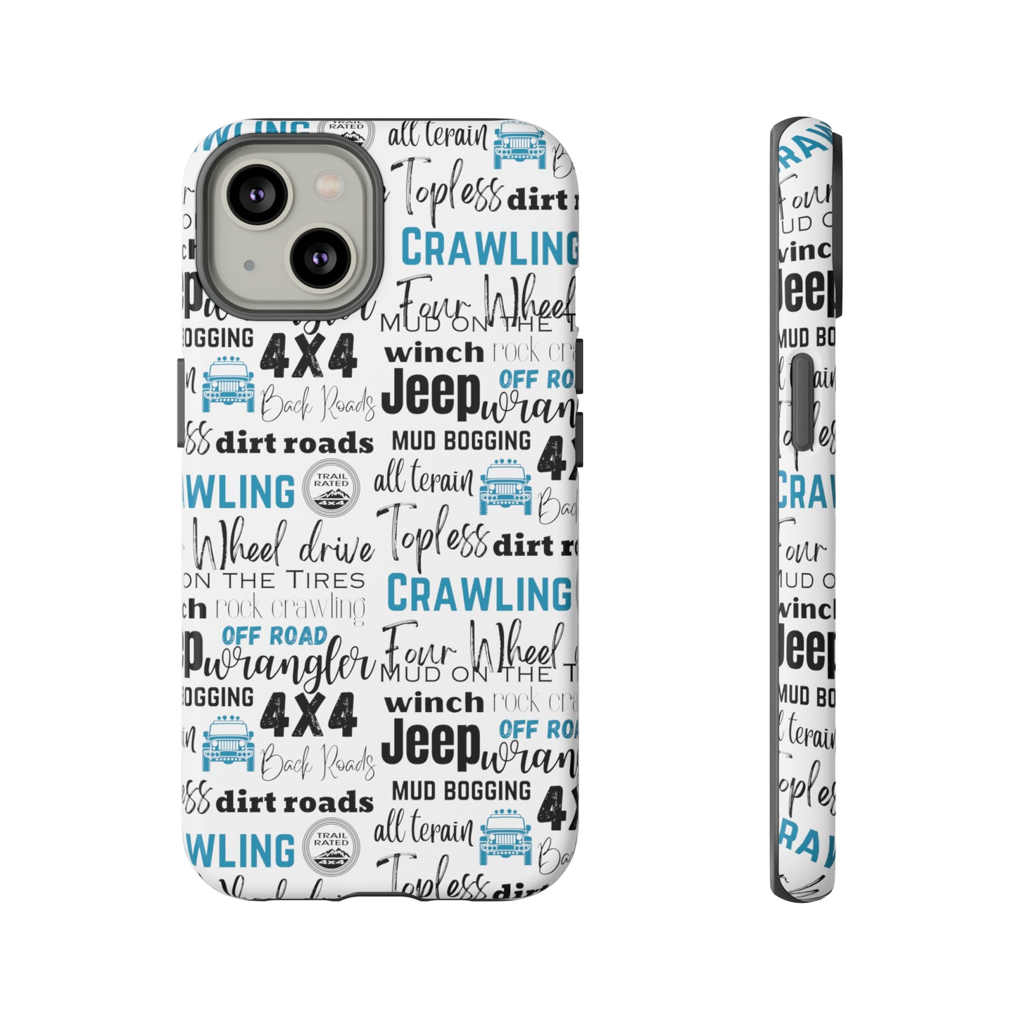 Off Road Subway Art Turquoise Protective Phone Case for Iphone, Samsung and Google Phones