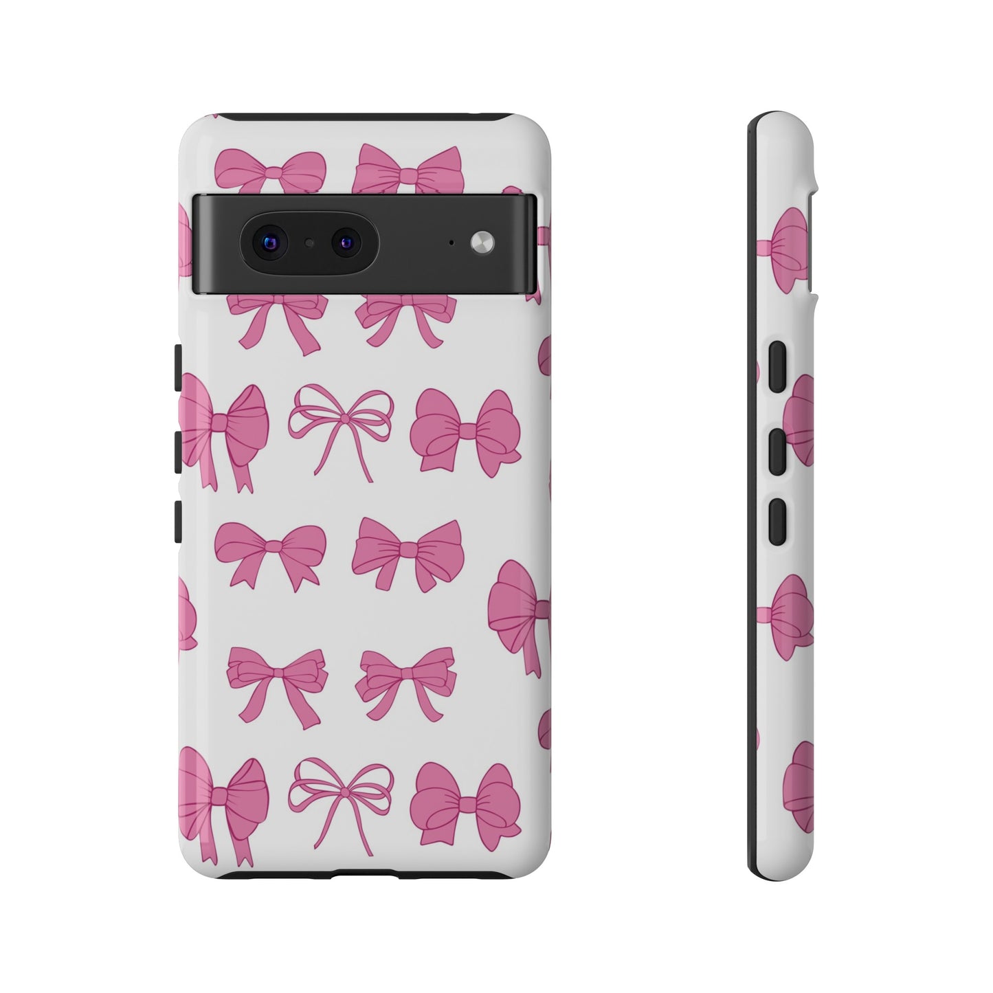 Pink Bows Protective Phone Case for Iphone, Samsung and Google Phones