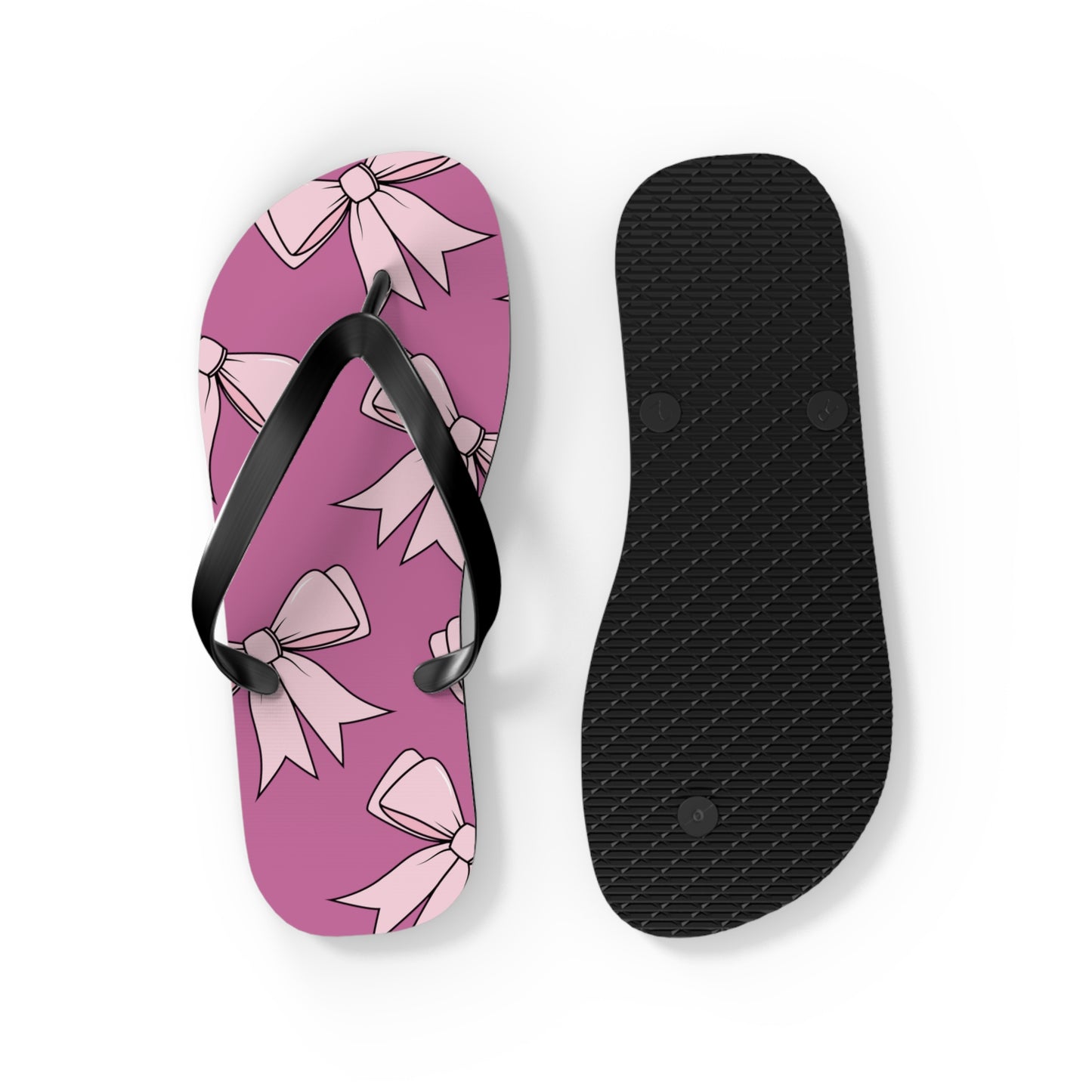 Pink Bow Flip Flops