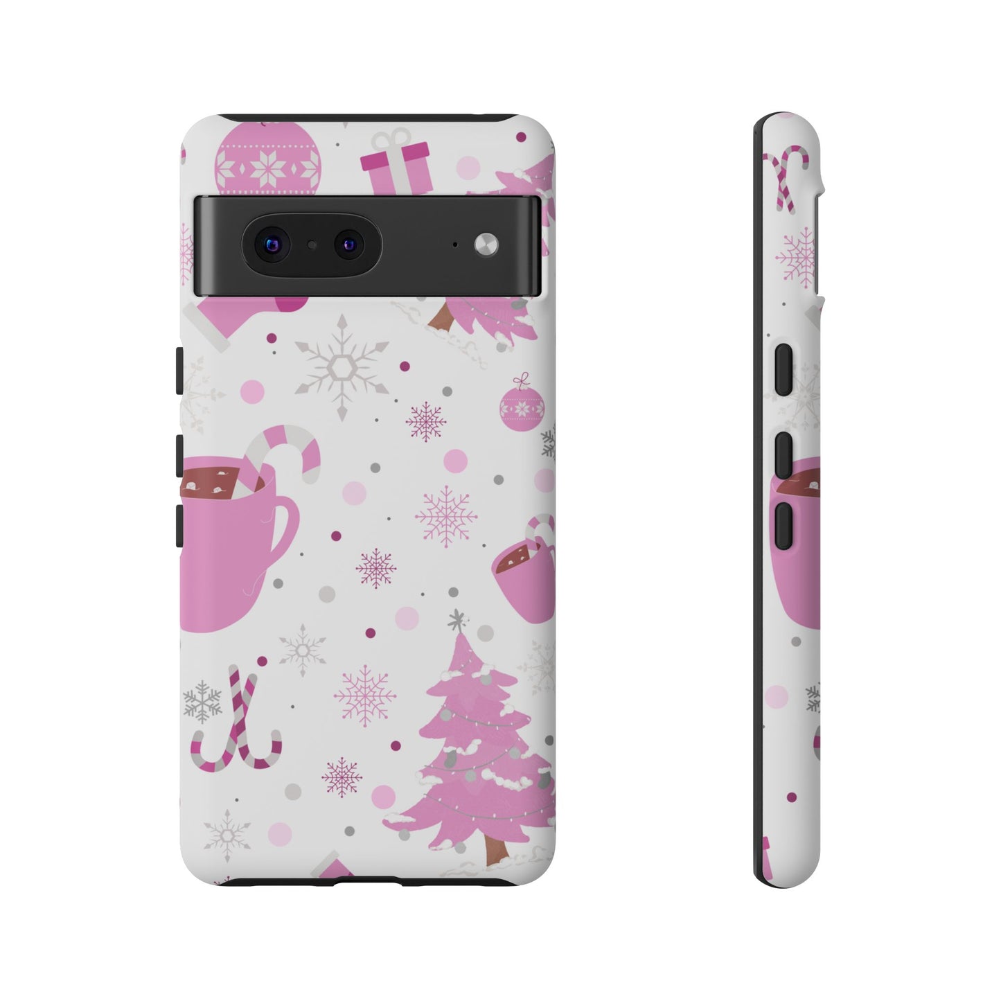 Pink Christmas Protective Case for Iphone, Samsung and