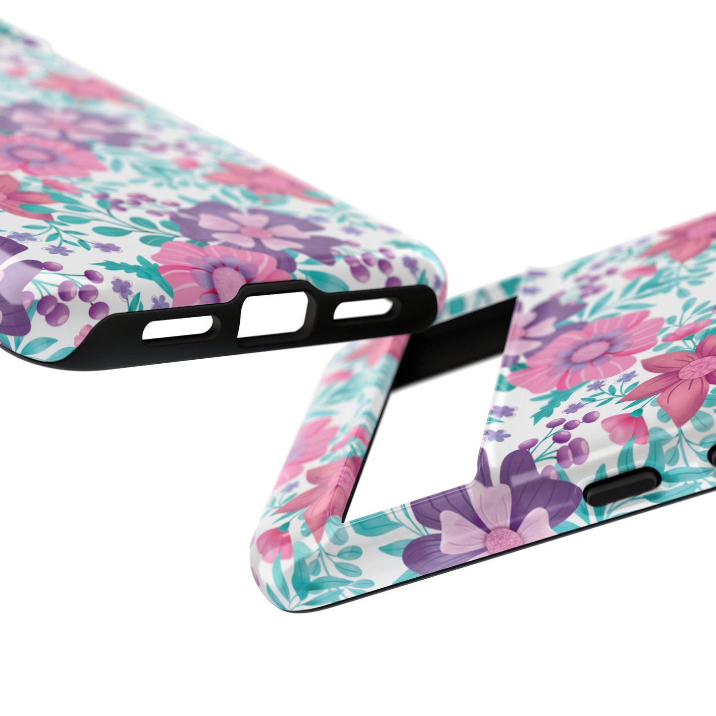 Pastel Flowers Protective Phone Case