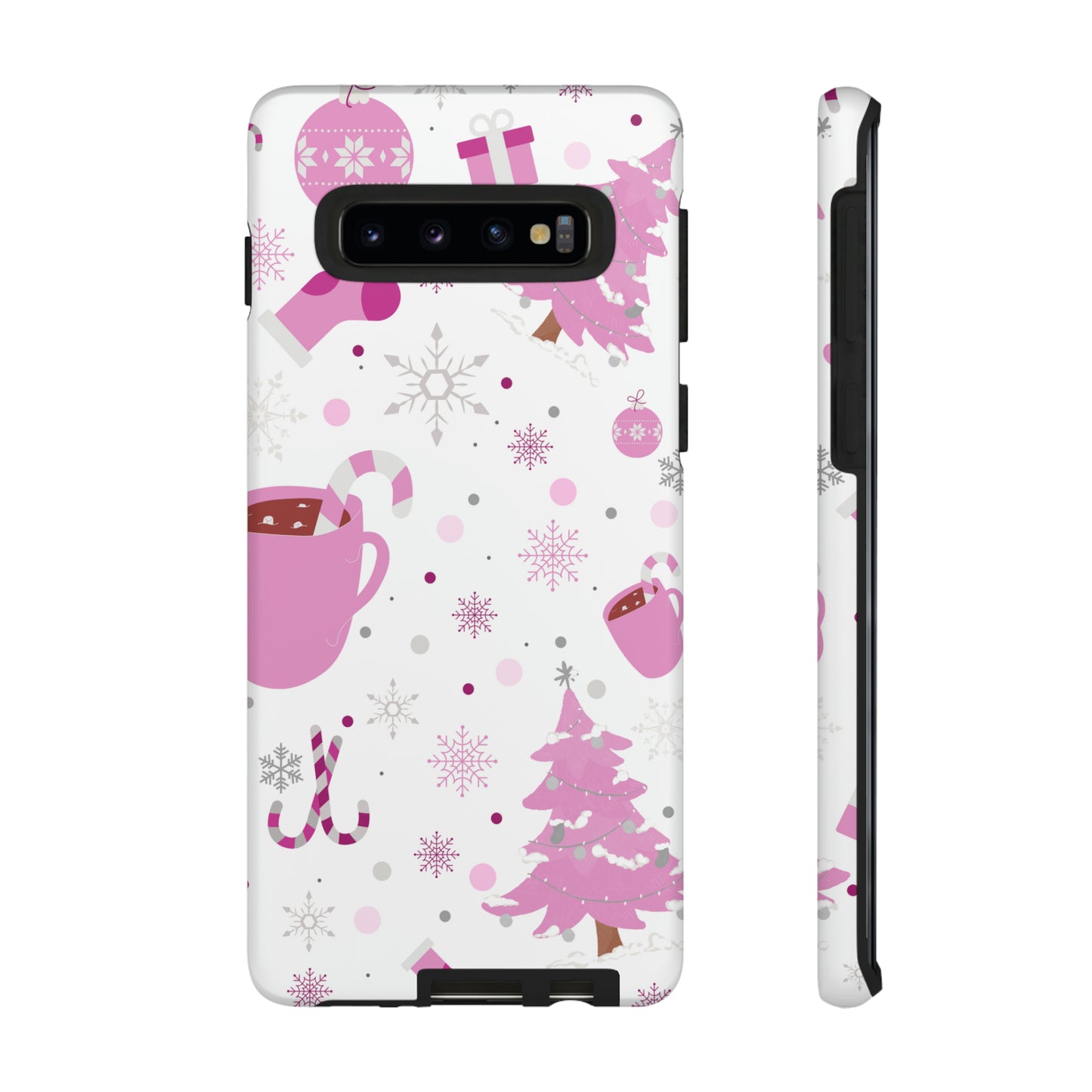 Pink Christmas Protective Case for Iphone, Samsung and