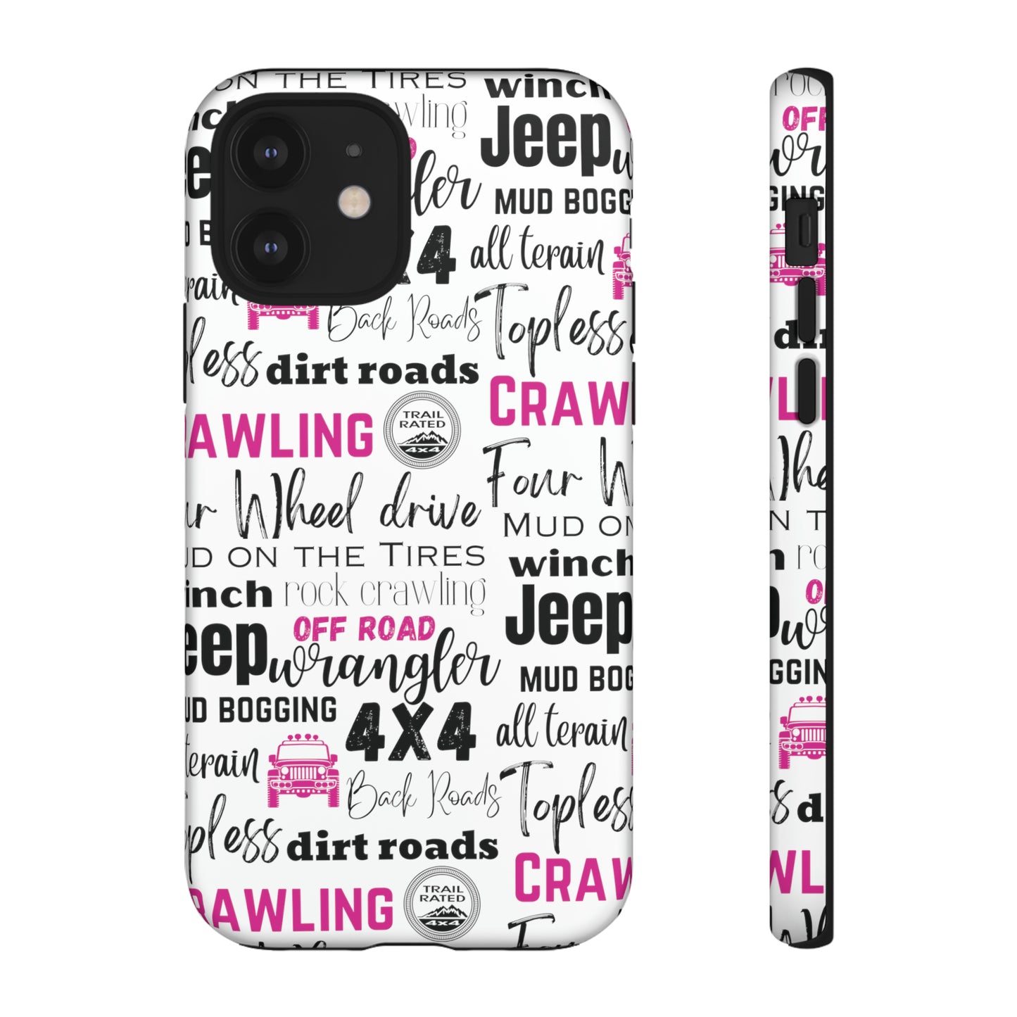 Off Road Subway Art Splash of Pink Protective Phone Case for Iphone, Samsung and Google Phones